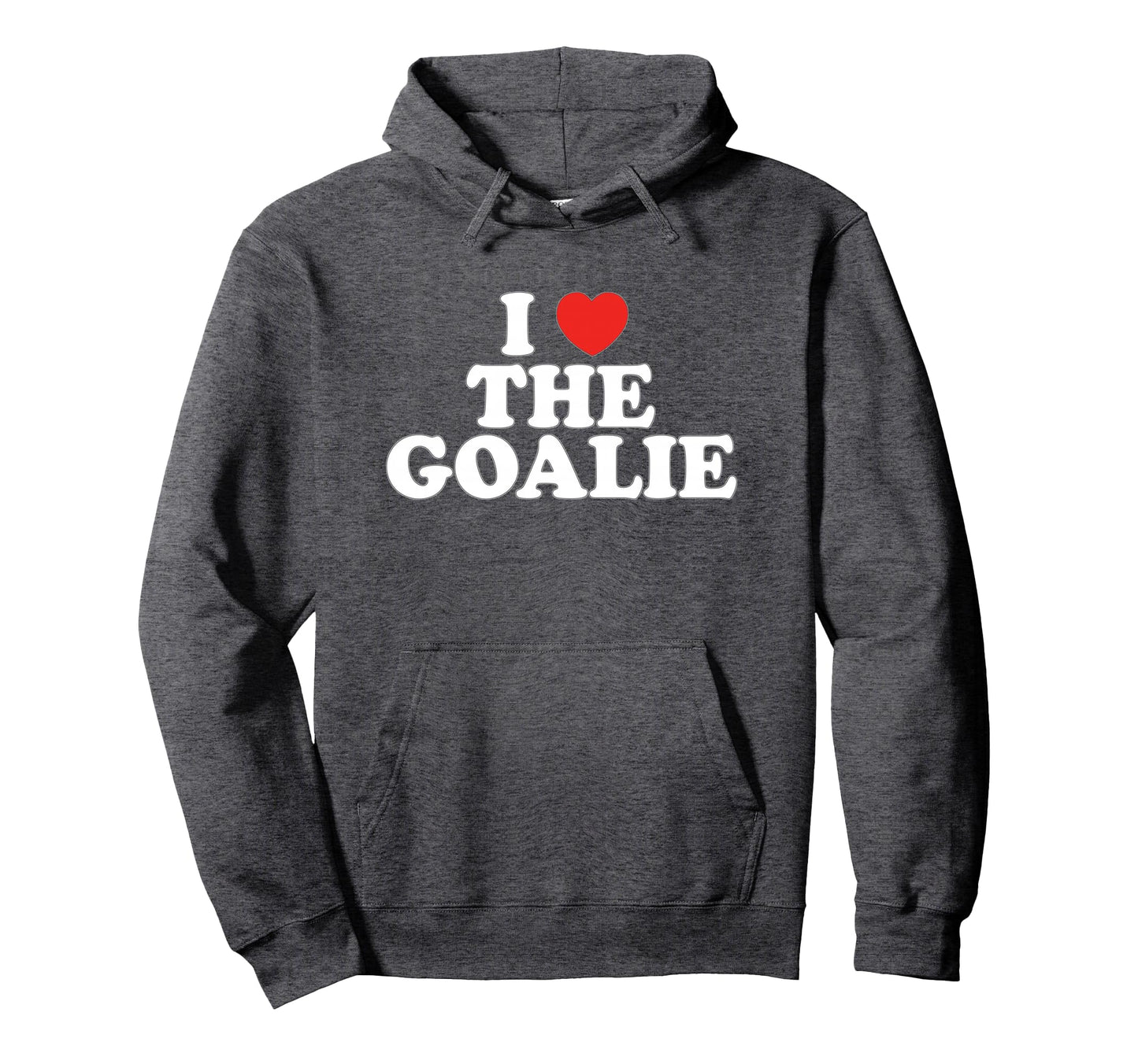 I Love Goalie Heart Soccer Hockey Sport Hoodie - Unique Graphic Men Women - T-Shirt, Sweatshirt, Hoodie