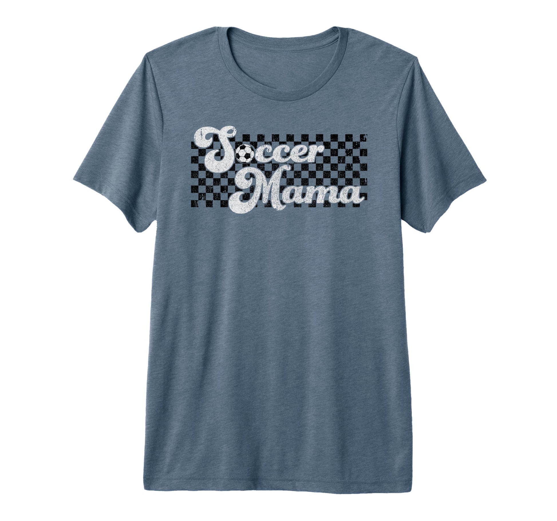 Soccer Mama Soccer Mom Checkered T-Shirt - Graphic Print for Adults - T-Shirt, Sweatshirt, Hoodie