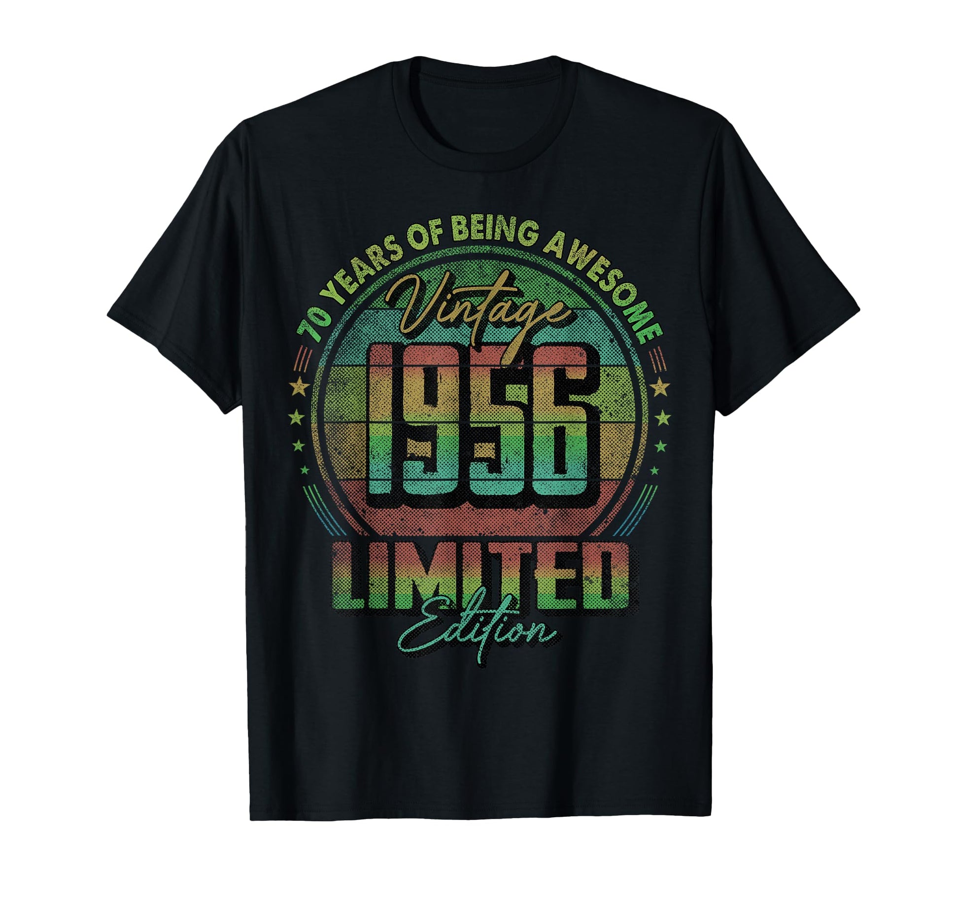 1956 70 Year Old 70Th Birthday T-Shirt - Unique Graphic Unisex - T-Shirt, Sweatshirt, Hoodie
