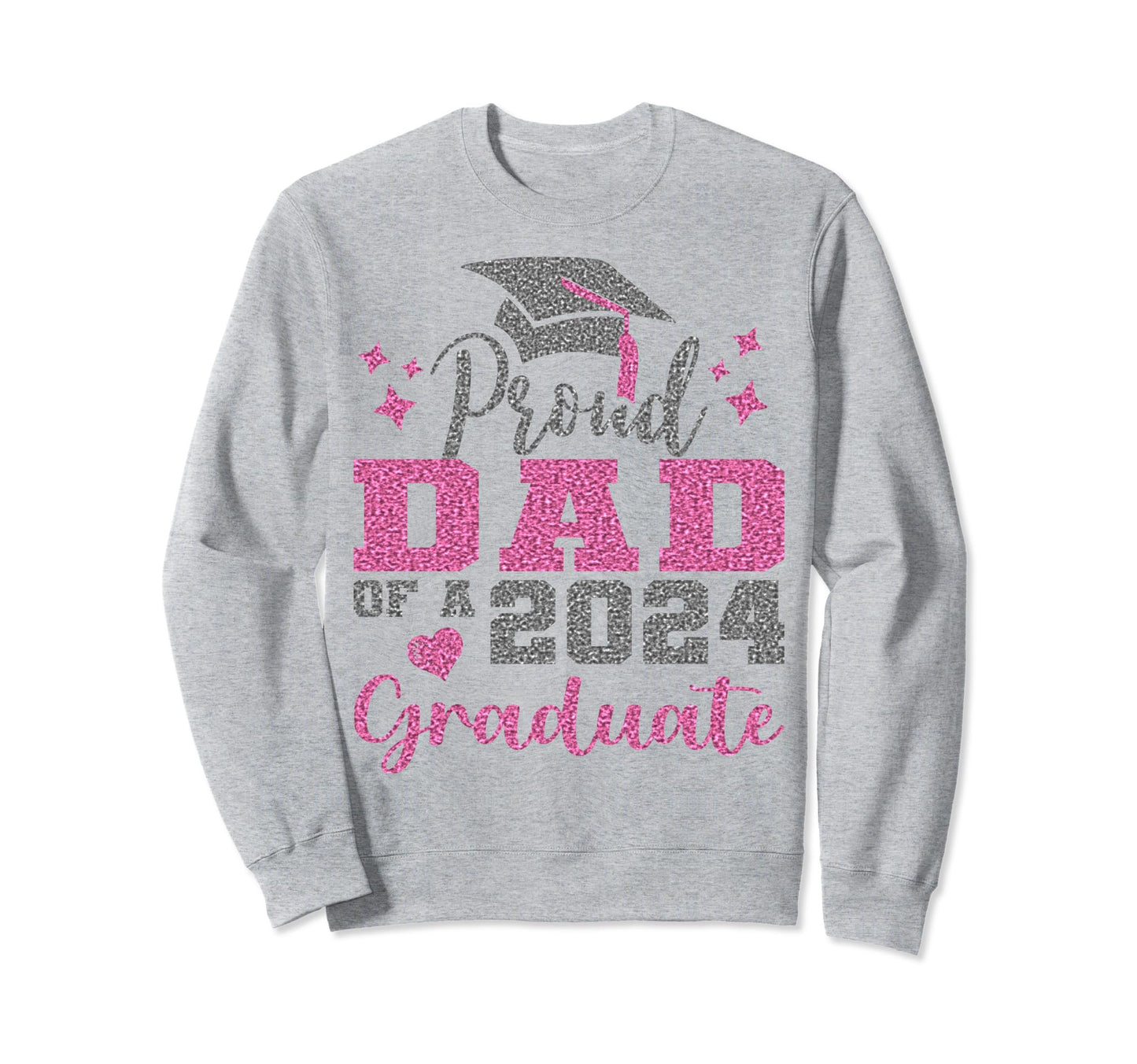 Super Proud Dad 2024 Graduate Sweatshirt - Unique Graphic Men Women - T-Shirt, Sweatshirt, Hoodie