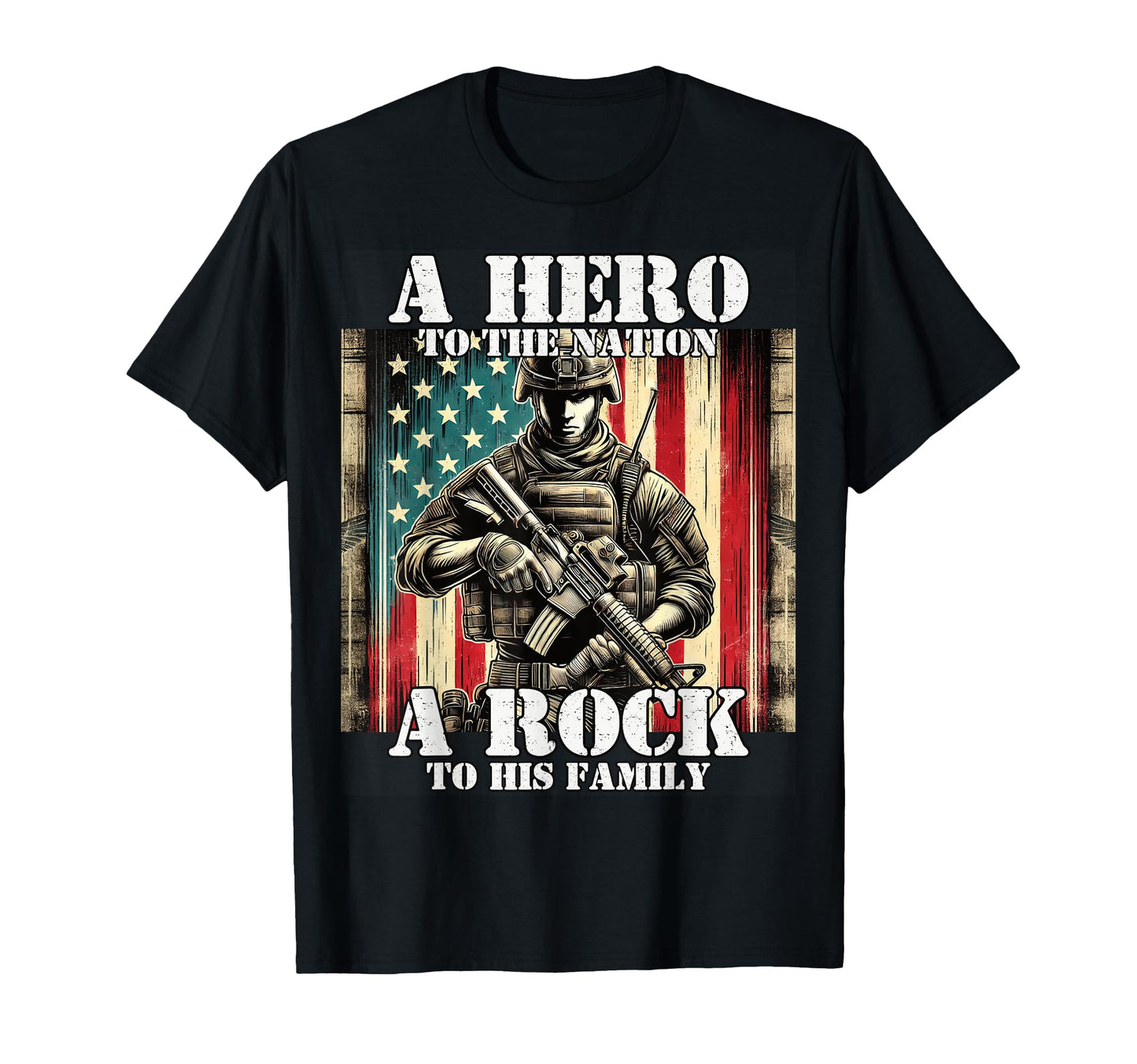 Hero To Nation Rock To His Family T-Shirt - Streetwear Style Unisex - T-Shirt, Sweatshirt, Hoodie