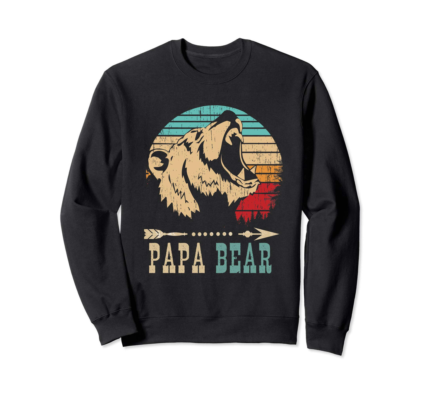 Papa Bear Papa Bear Grandpa Gift Sweatshirt - Custom Art Print Men Women - T-Shirt, Sweatshirt, Hoodie
