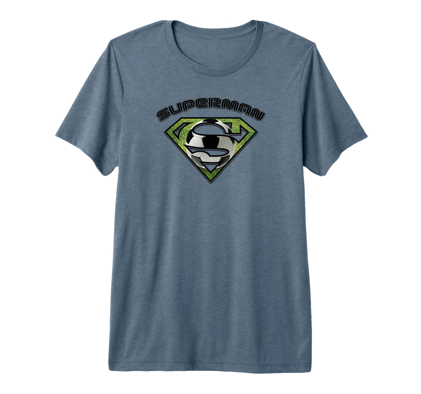 Superman Soccer Shield Tri Blend T-Shirt - Minimalist Print Unisex - T-Shirt, Sweatshirt, Hoodie
