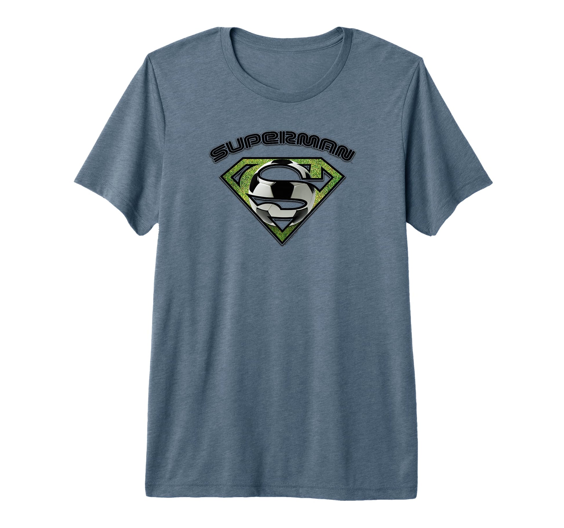 Superman Soccer Shield Tri Blend T-Shirt - Minimalist Print Unisex - T-Shirt, Sweatshirt, Hoodie