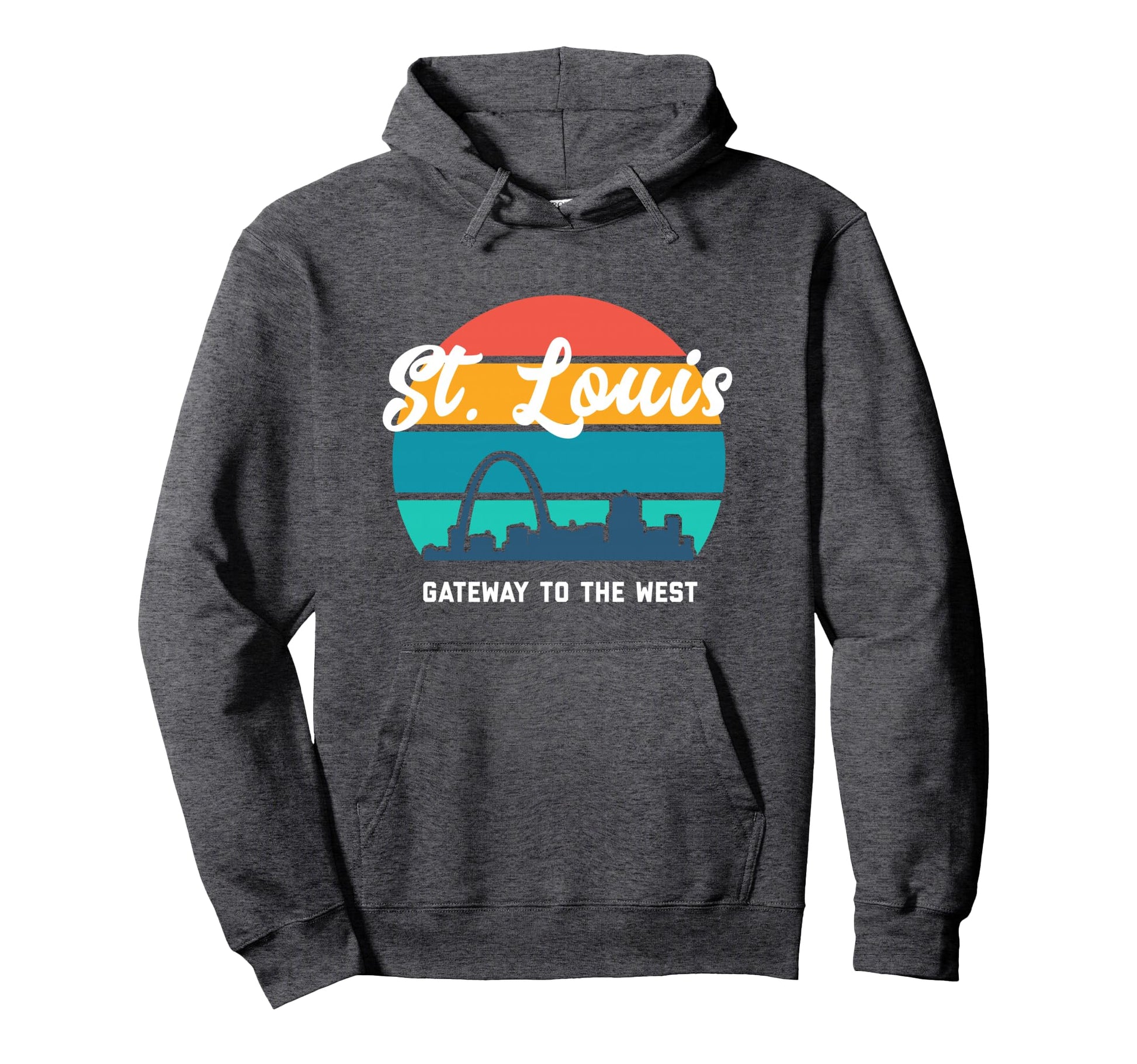 St Louis Arch Gateway To West St Hoodie - Fun Novelty Design Men Women - T-Shirt, Sweatshirt, Hoodie