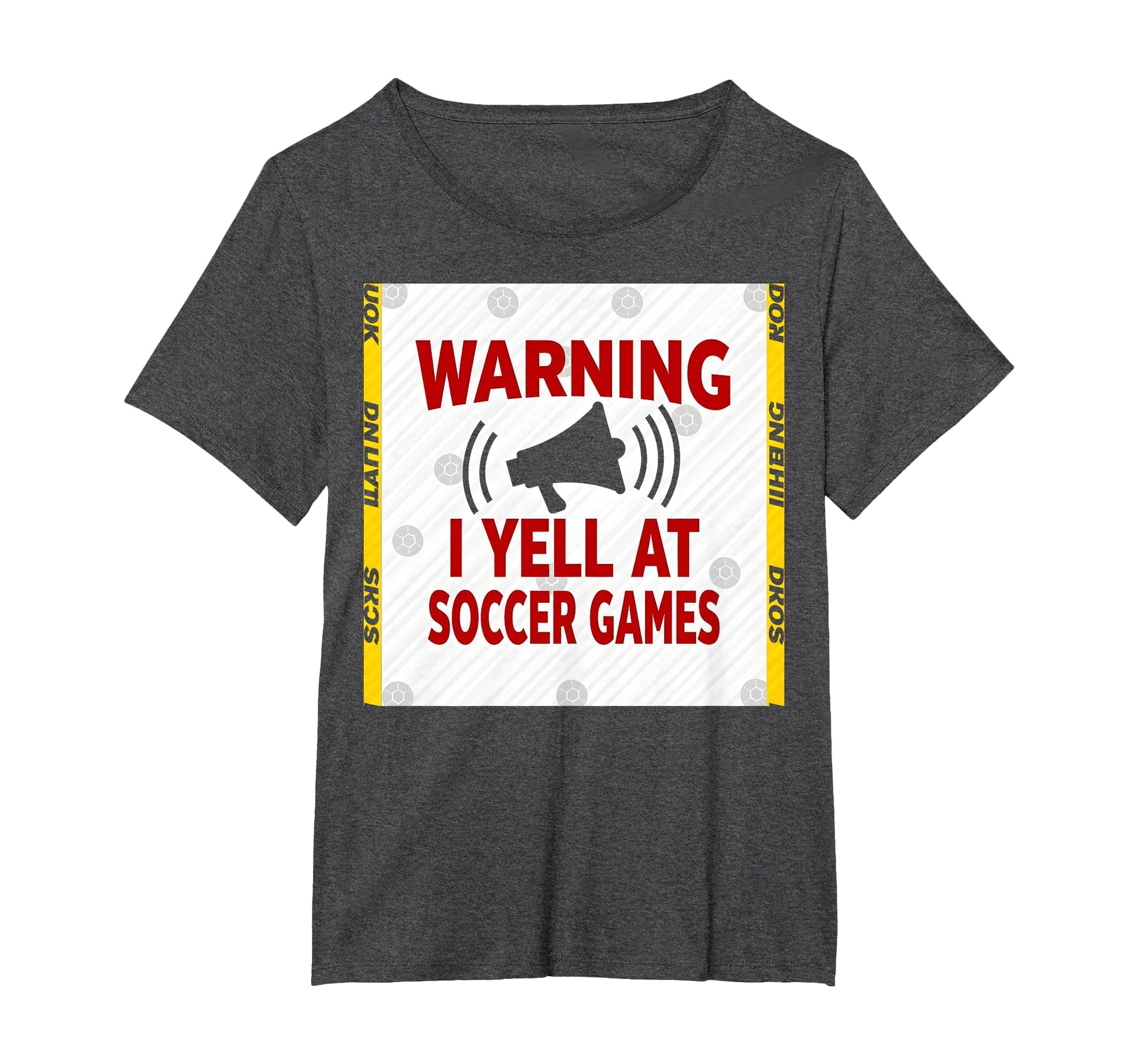 Warning I Yell Soccer Games T-Shirt - Custom Art Print for Adults - T-Shirt, Sweatshirt, Hoodie