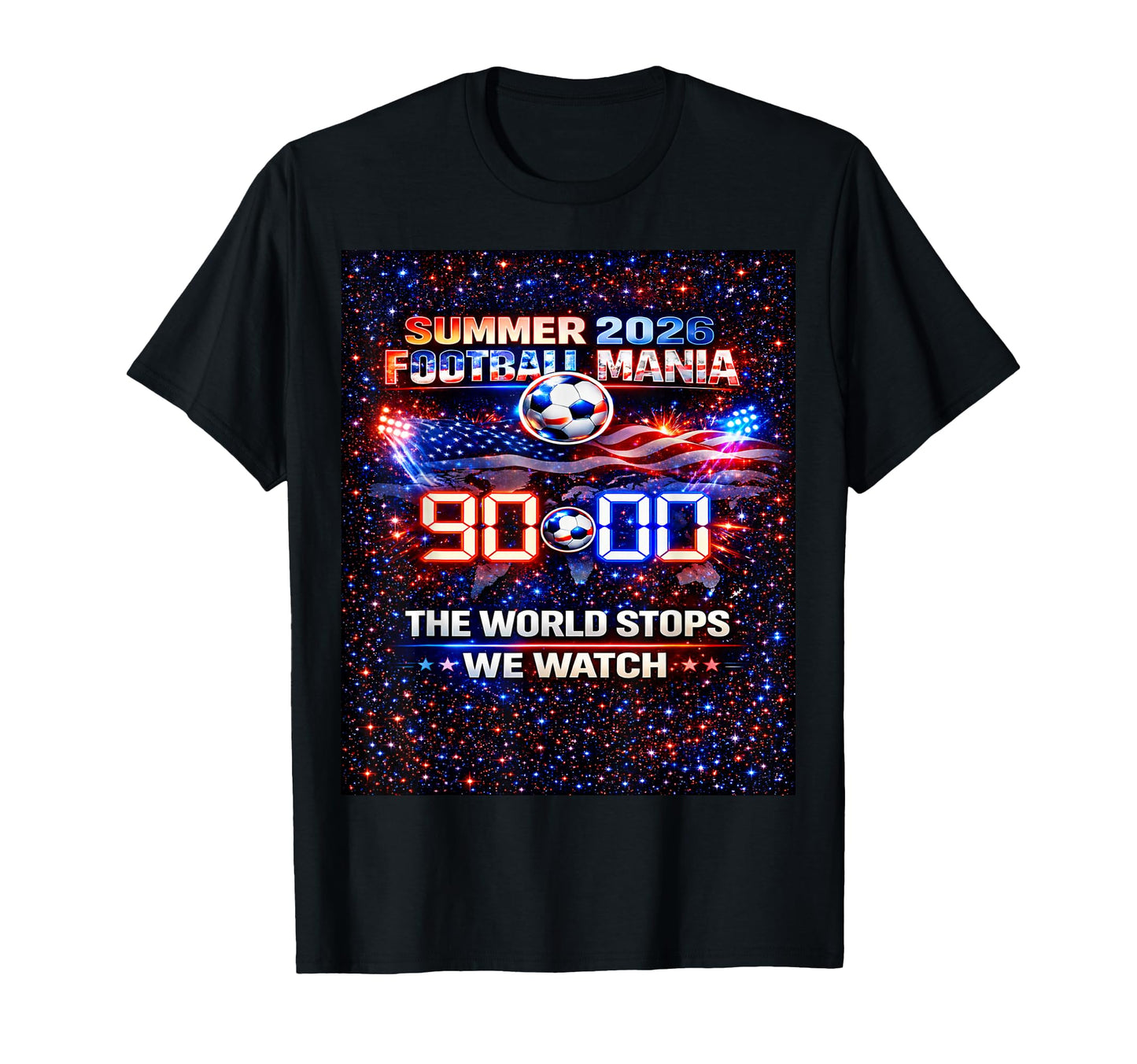 Summer 2026 Soccer Match Day Game T-Shirt - Aesthetic Graphic for Adults - T-Shirt, Sweatshirt, Hoodie