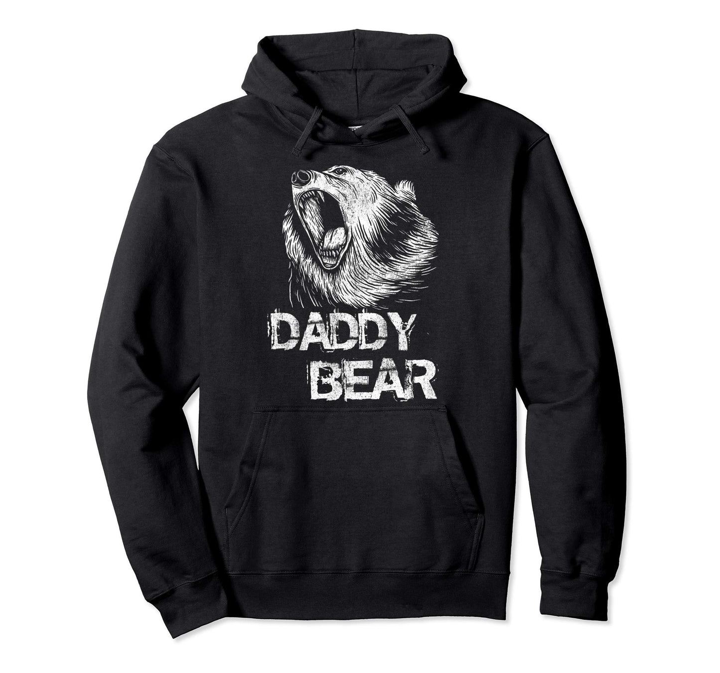 Daddy Bear Funny Fathers Day Papa Hoodie - Novelty Apparel for Adults - T-Shirt, Sweatshirt, Hoodie