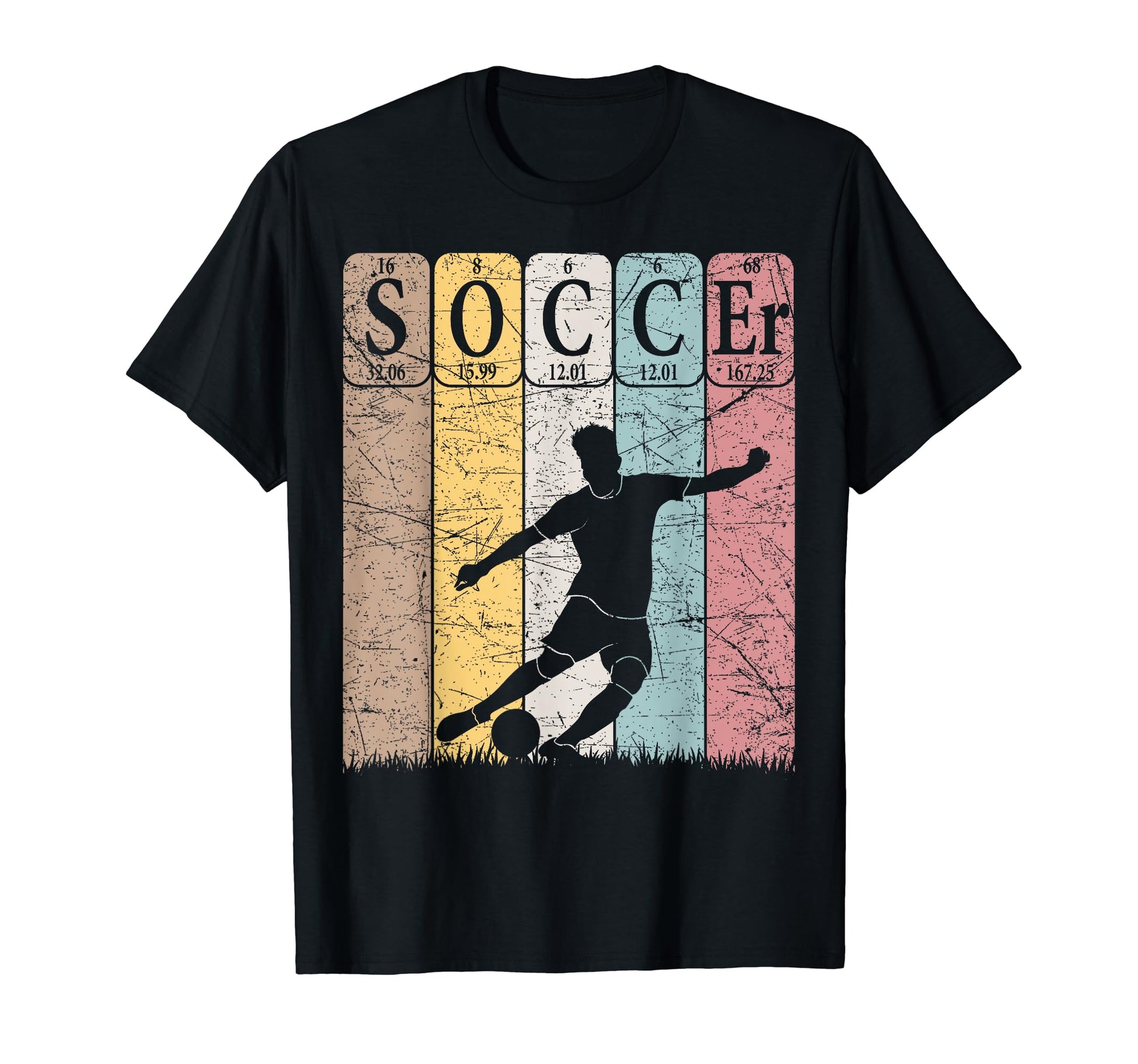 Soccer Periodic Table Elements Soccer T-Shirt - Unique Graphic for Adults - T-Shirt, Sweatshirt, Hoodie