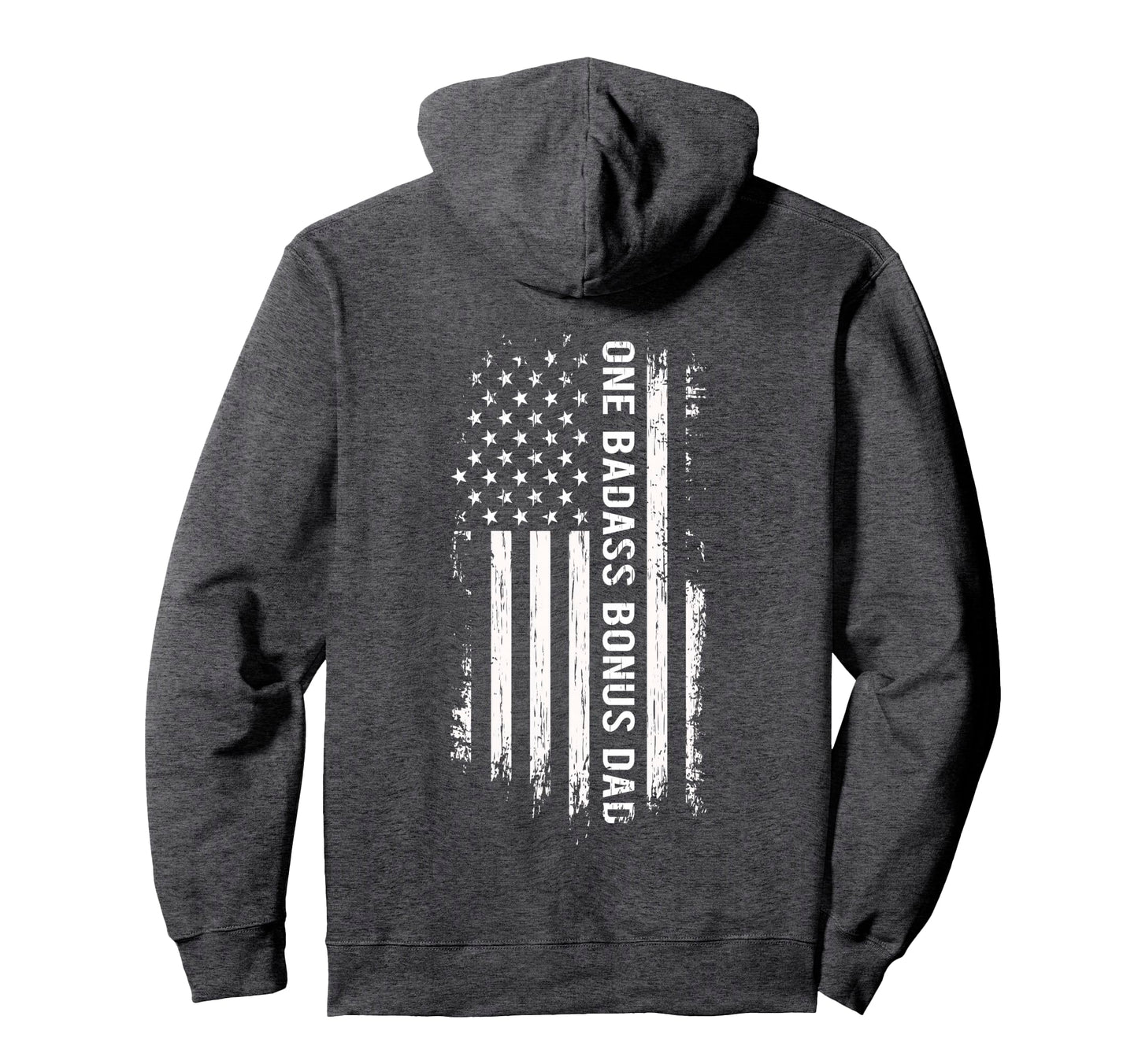 Step Dad Fathers Day One Badass Hoodie - Aesthetic Graphic for Adults - T-Shirt, Sweatshirt, Hoodie