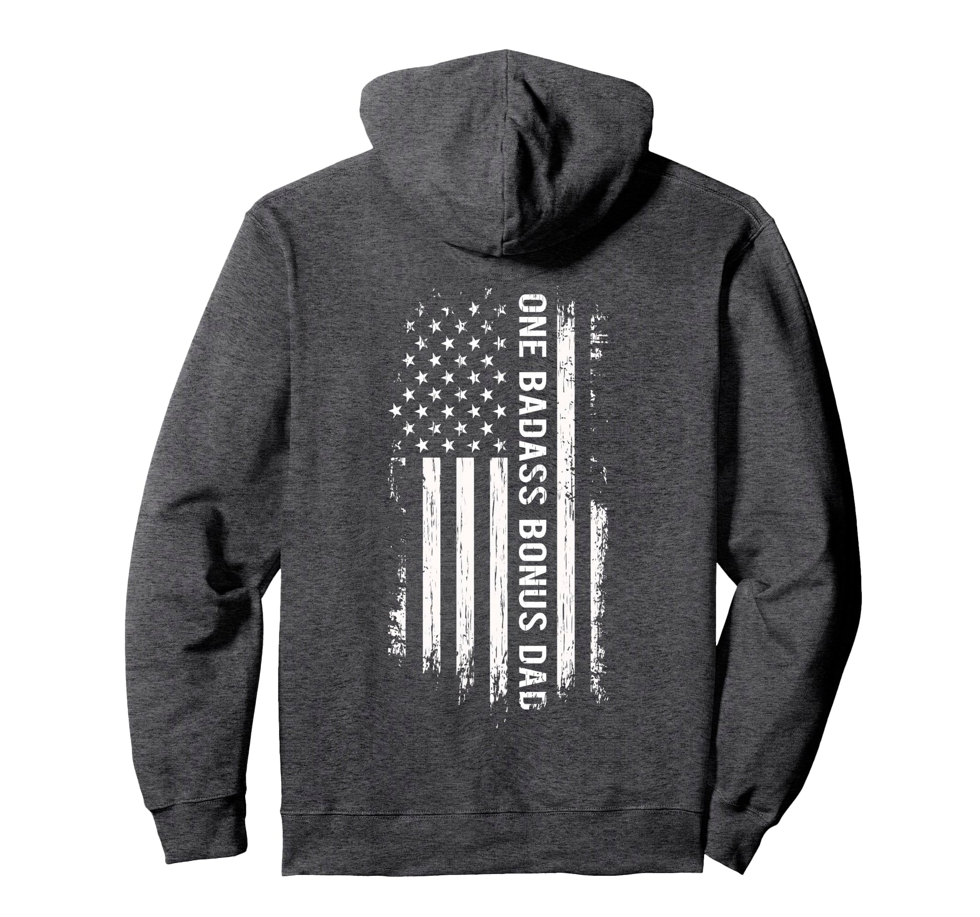Step Dad Fathers Day One Badass Hoodie - Aesthetic Graphic for Adults - T-Shirt, Sweatshirt, Hoodie