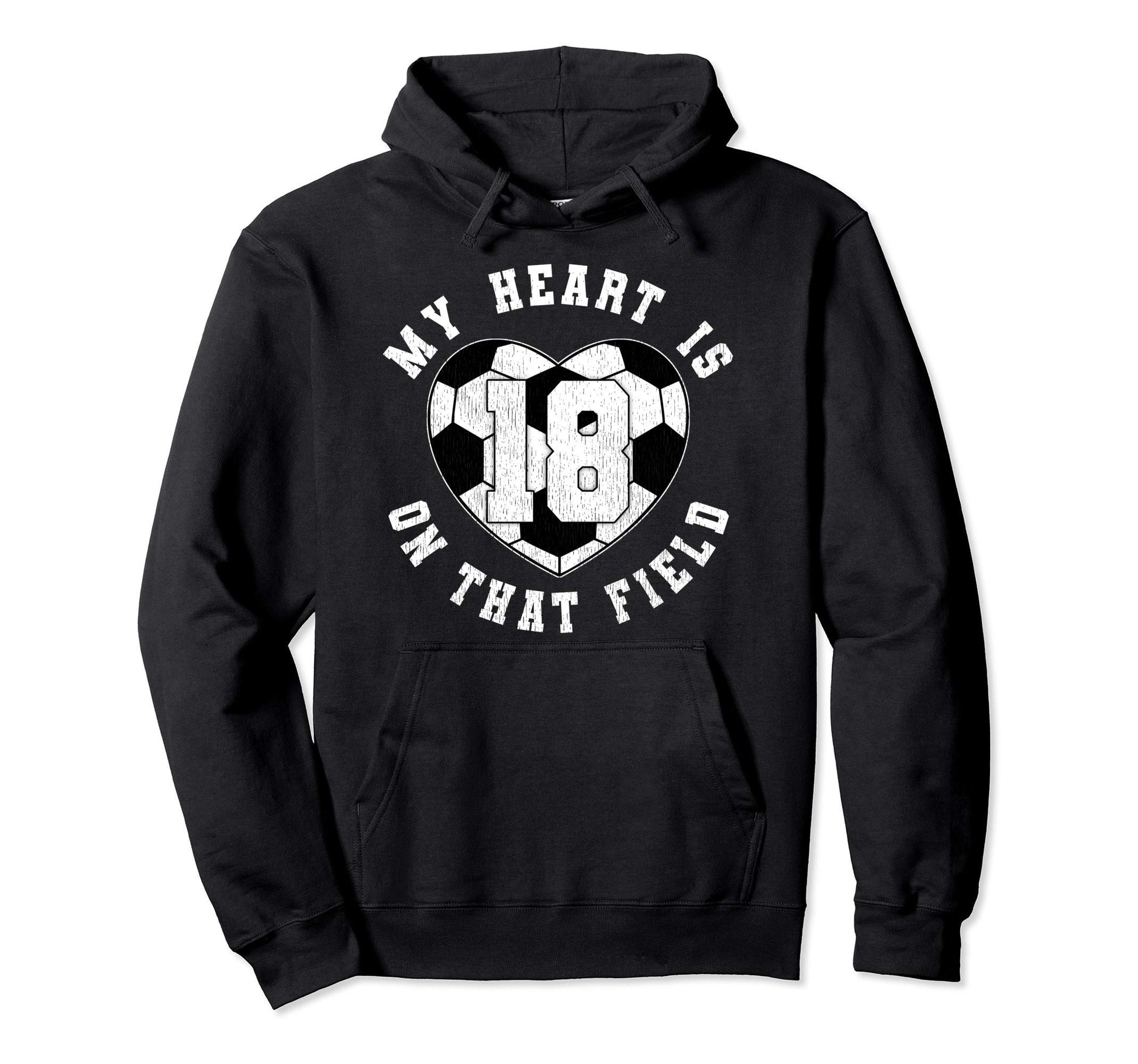 Soccer Player Mom Dad Jersey Number 18 Hoodie - Streetwear Style Men Women - T-Shirt, Sweatshirt, Hoodie