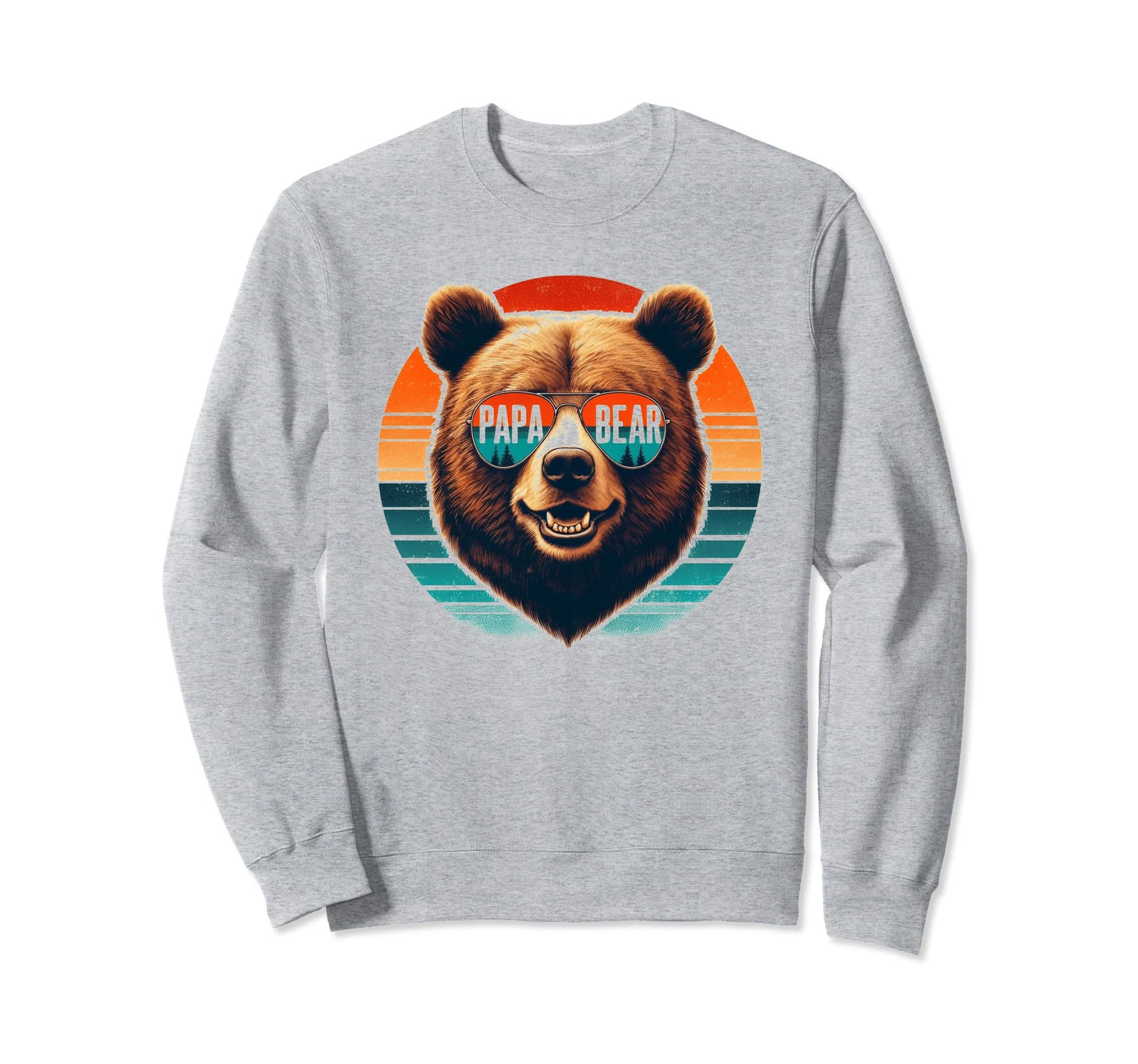 Papa Bear Sunglasses Funny Bear Sweatshirt - Casual Everyday Wear Unisex - T-Shirt, Sweatshirt, Hoodie