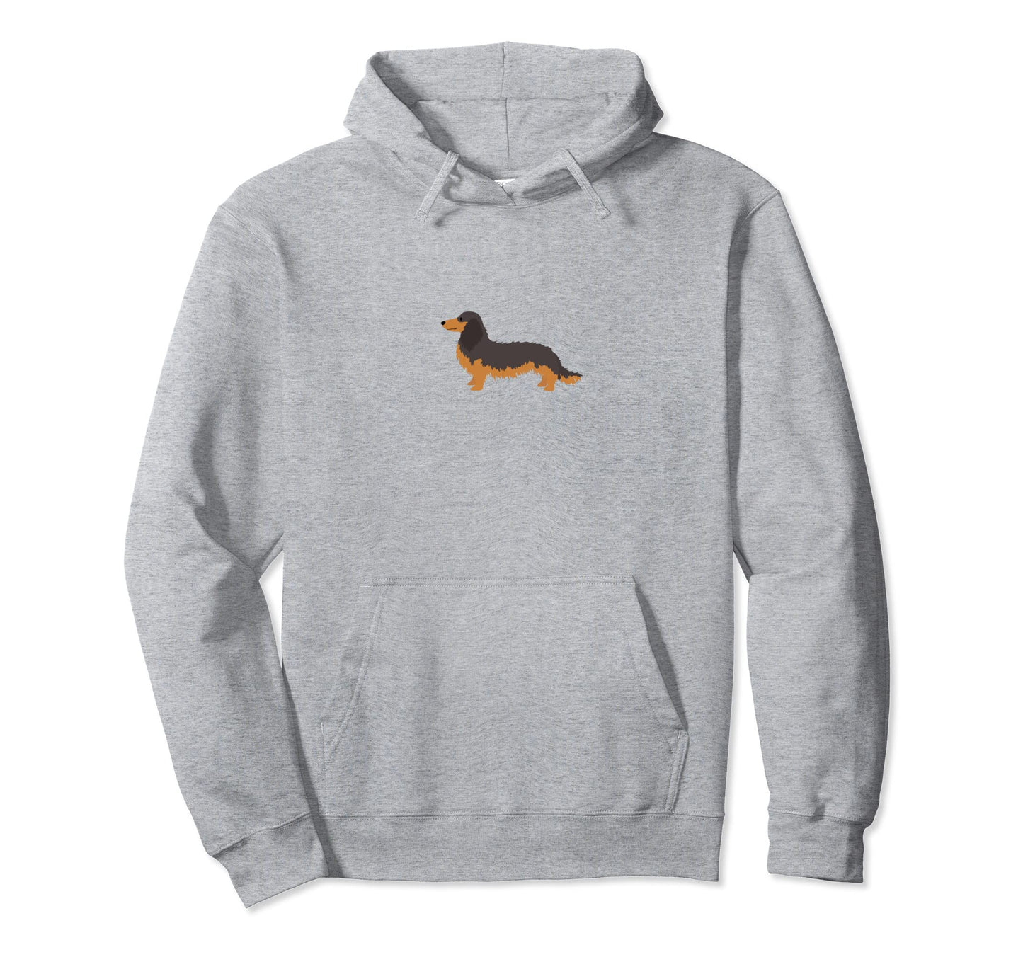 Minimalist Dachshund Art Pocket Doxie Hoodie - Unique Graphic for Adults - T-Shirt, Sweatshirt, Hoodie