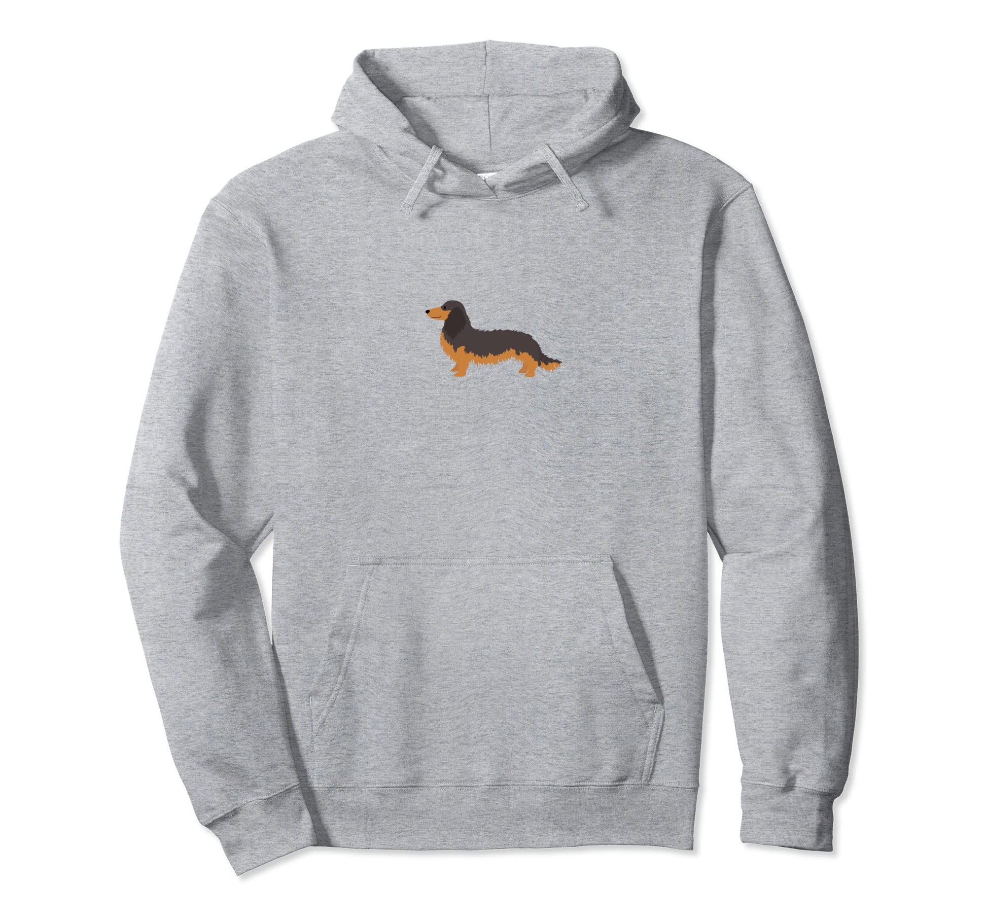 Minimalist Dachshund Art Pocket Doxie Hoodie - Unique Graphic for Adults - T-Shirt, Sweatshirt, Hoodie