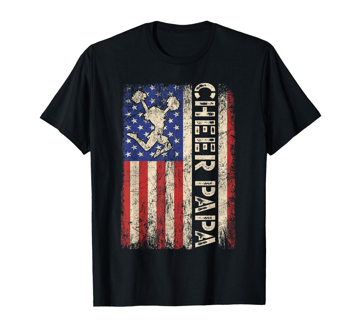 Cheer Papa Funny Cheer Dad Cheerleader T-Shirt - Graphic Print Men Women - T-Shirt, Sweatshirt, Hoodie