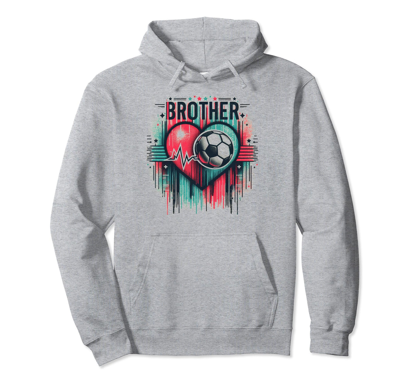 Soccer Brother Family Matching Team Hoodie - Novelty Apparel Men Women - T-Shirt, Sweatshirt, Hoodie