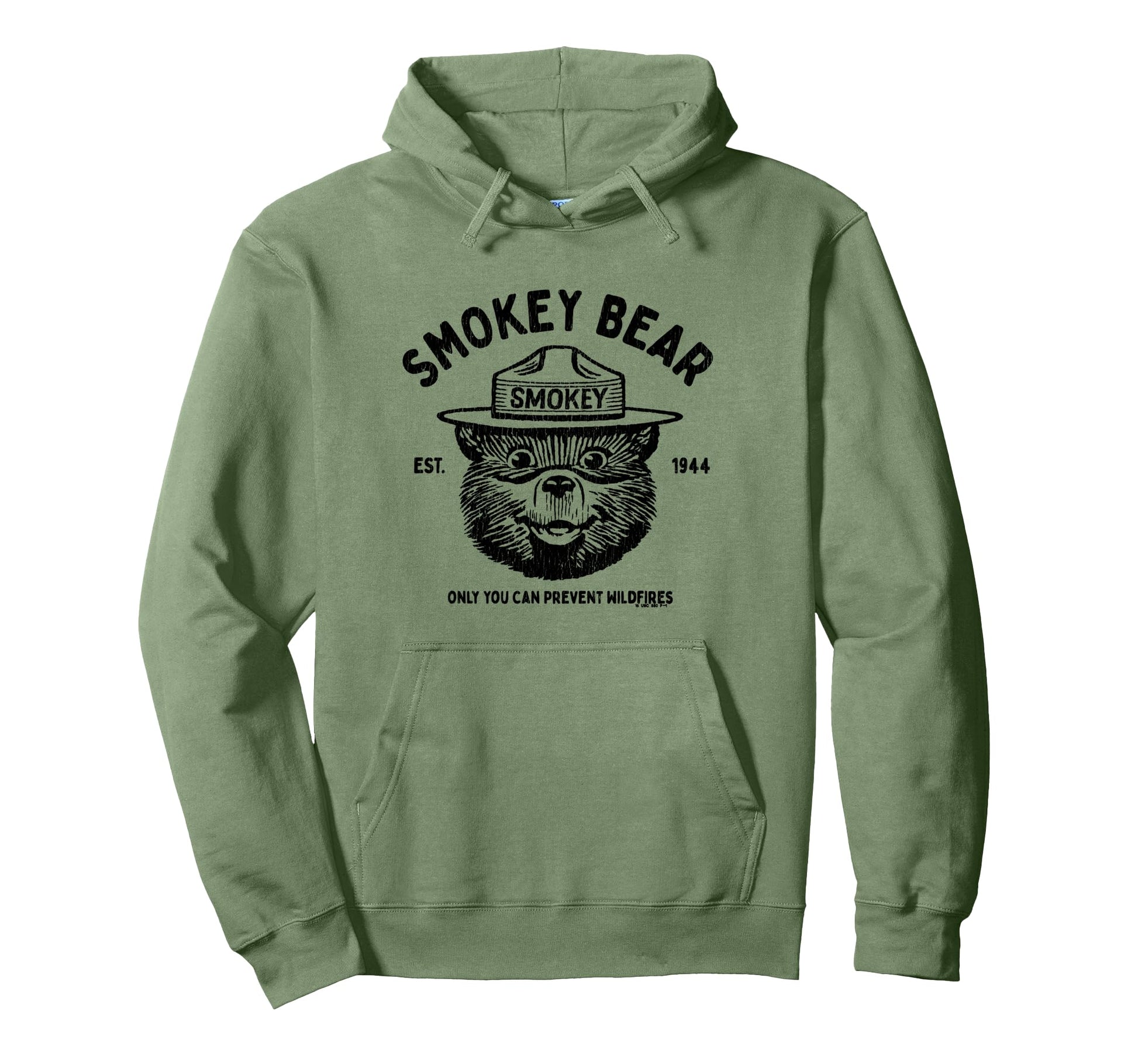 Smokey Bear Logo Only You Can Prevent Hoodie - Casual Everyday Wear Unisex - T-Shirt, Sweatshirt, Hoodie