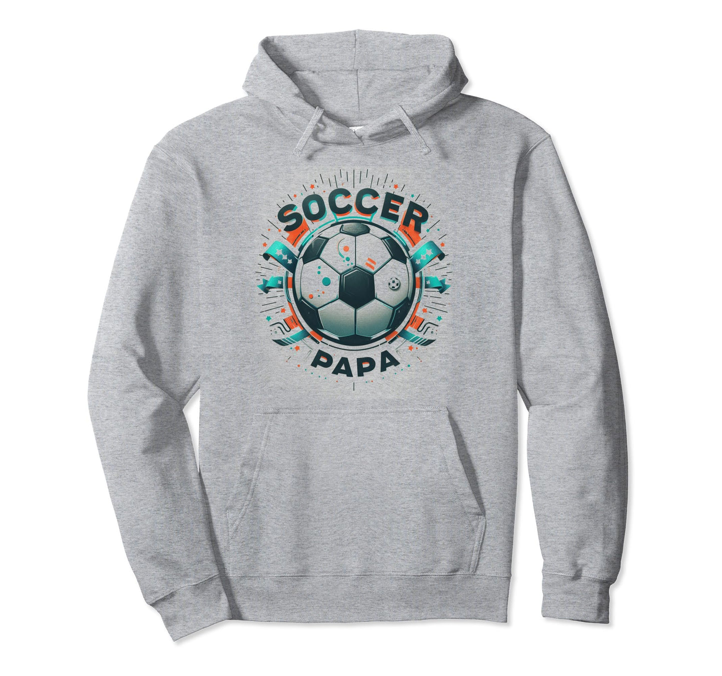 Soccer Papa Family Matching Dad Fathers Day Hoodie - Novelty Apparel Unisex - T-Shirt, Sweatshirt, Hoodie