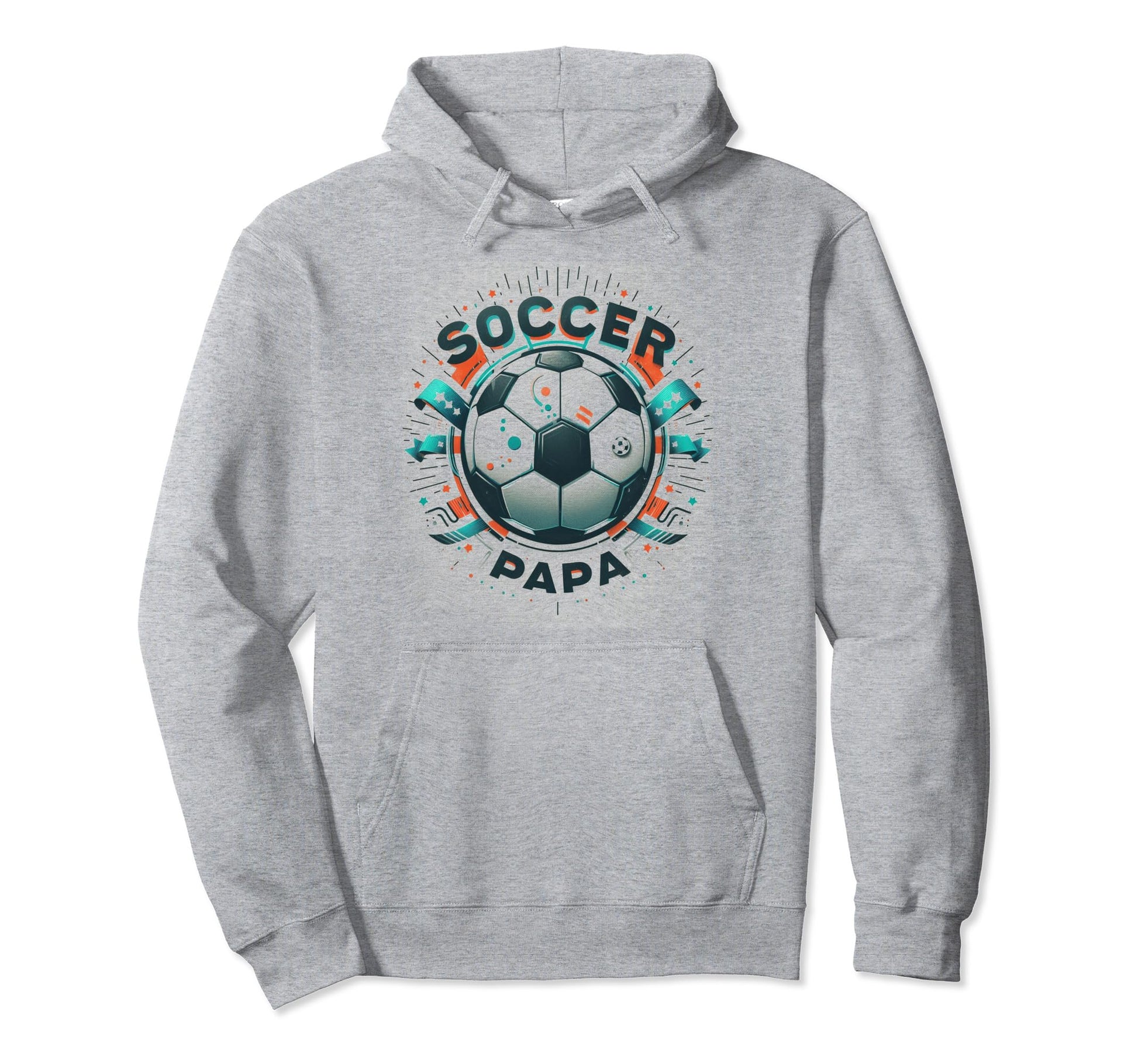 Soccer Papa Family Matching Dad Fathers Day Hoodie - Novelty Apparel Unisex - T-Shirt, Sweatshirt, Hoodie
