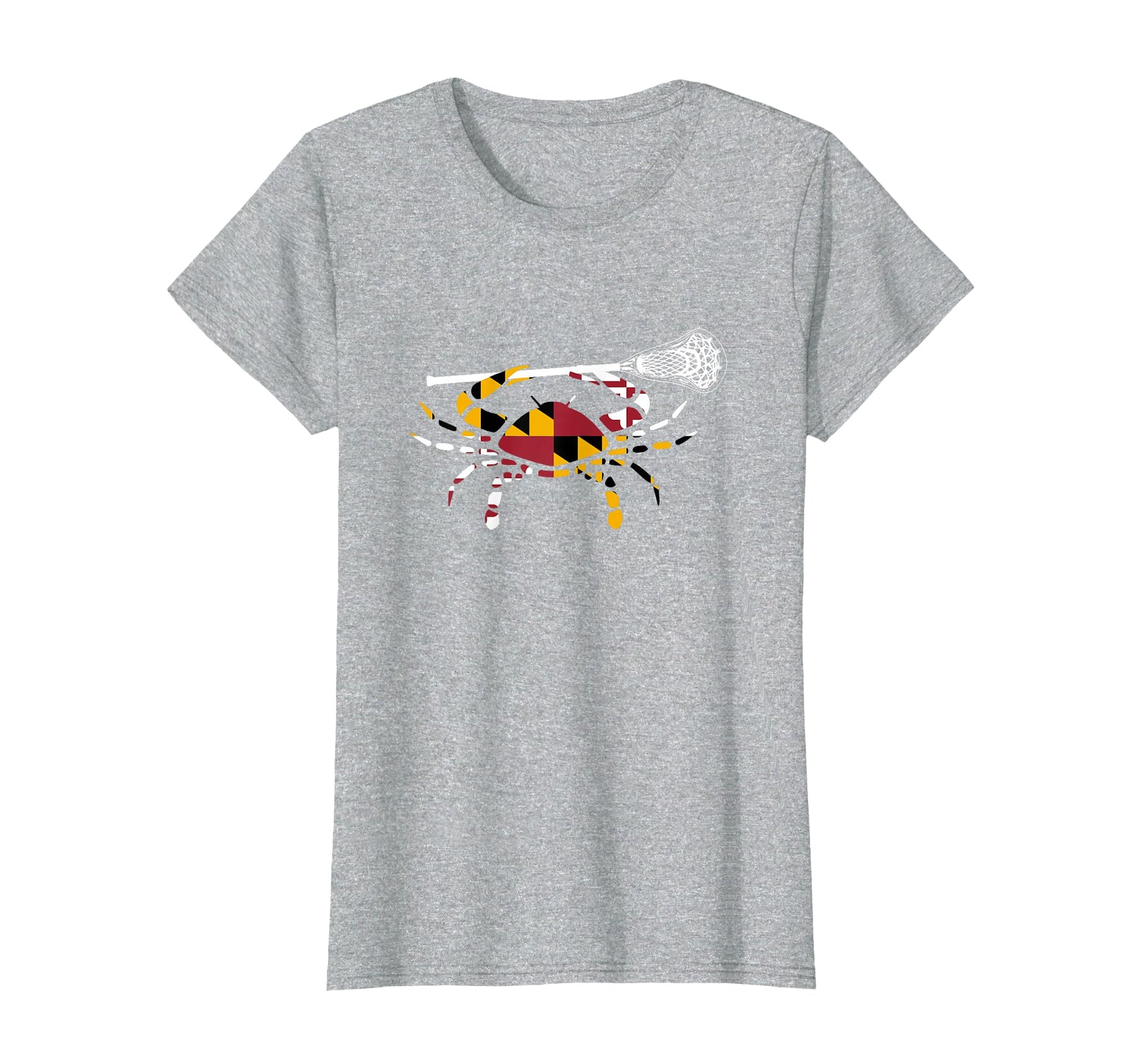 Maryland Crab Holding Lacrosse T-Shirt - Fun Novelty Design Men Women - T-Shirt, Sweatshirt, Hoodie