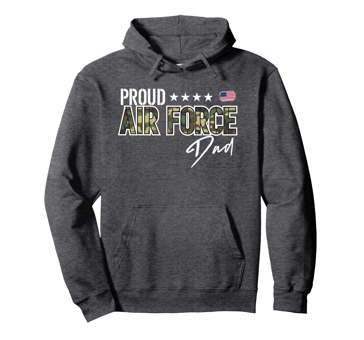 Ocp Proud Air Force Dad Hoodie - Novelty Apparel for Adults - T-Shirt, Sweatshirt, Hoodie