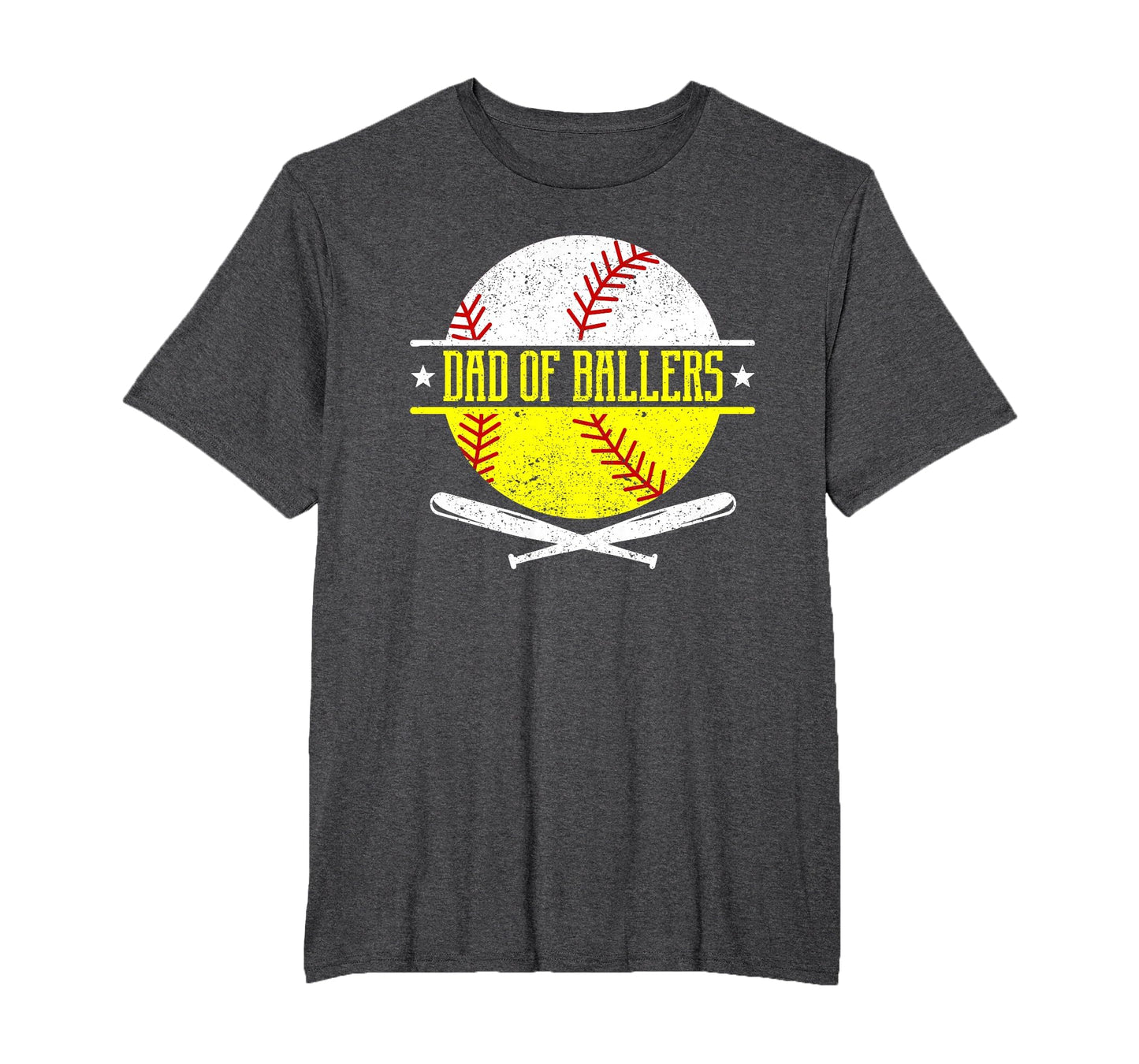 Dad Ballers Funny Dad Baseball And T-Shirt - Graphic Print for Adults - T-Shirt, Sweatshirt, Hoodie