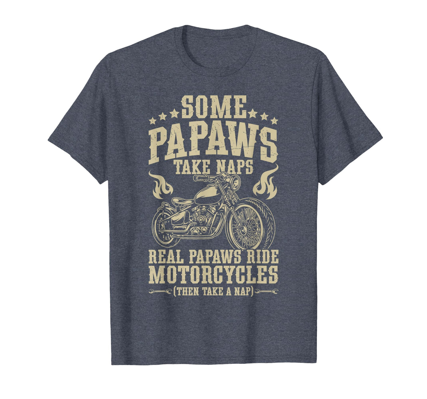 Real Papaws Ride Motorcycle Rider Papaw T-Shirt - Graphic Print Unisex - T-Shirt, Sweatshirt, Hoodie