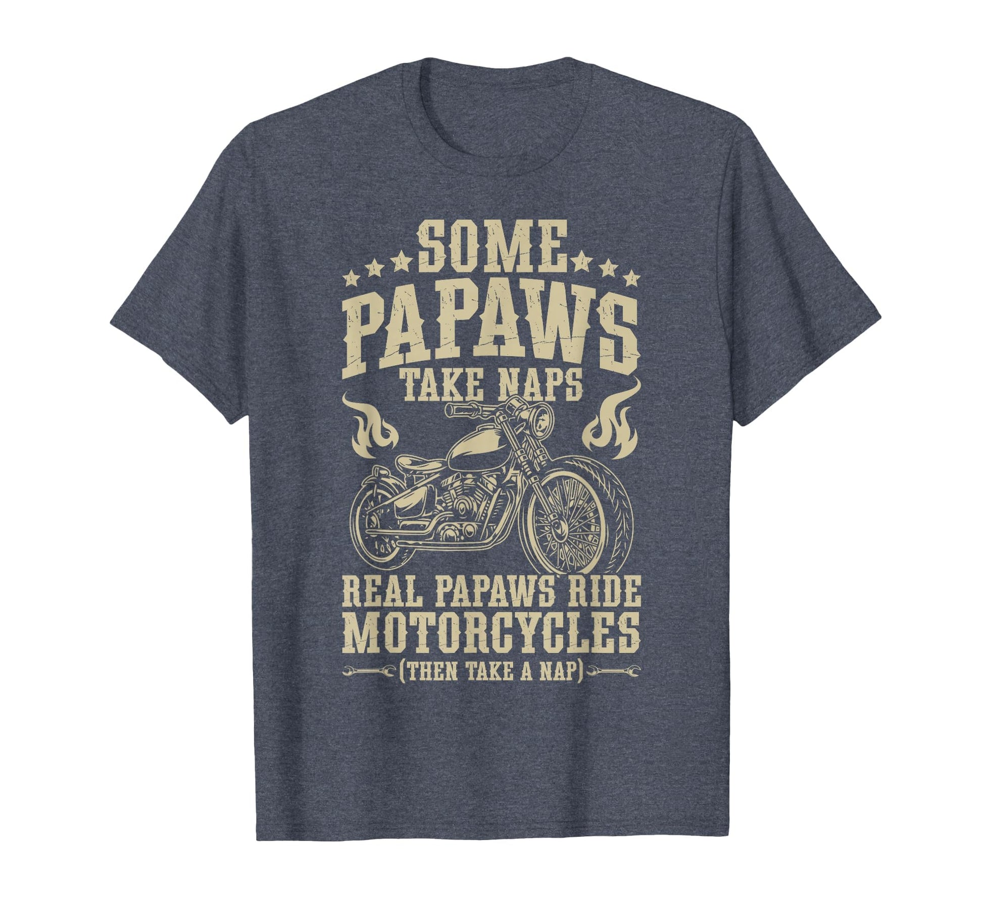 Real Papaws Ride Motorcycle Rider Papaw T-Shirt - Graphic Print Unisex - T-Shirt, Sweatshirt, Hoodie