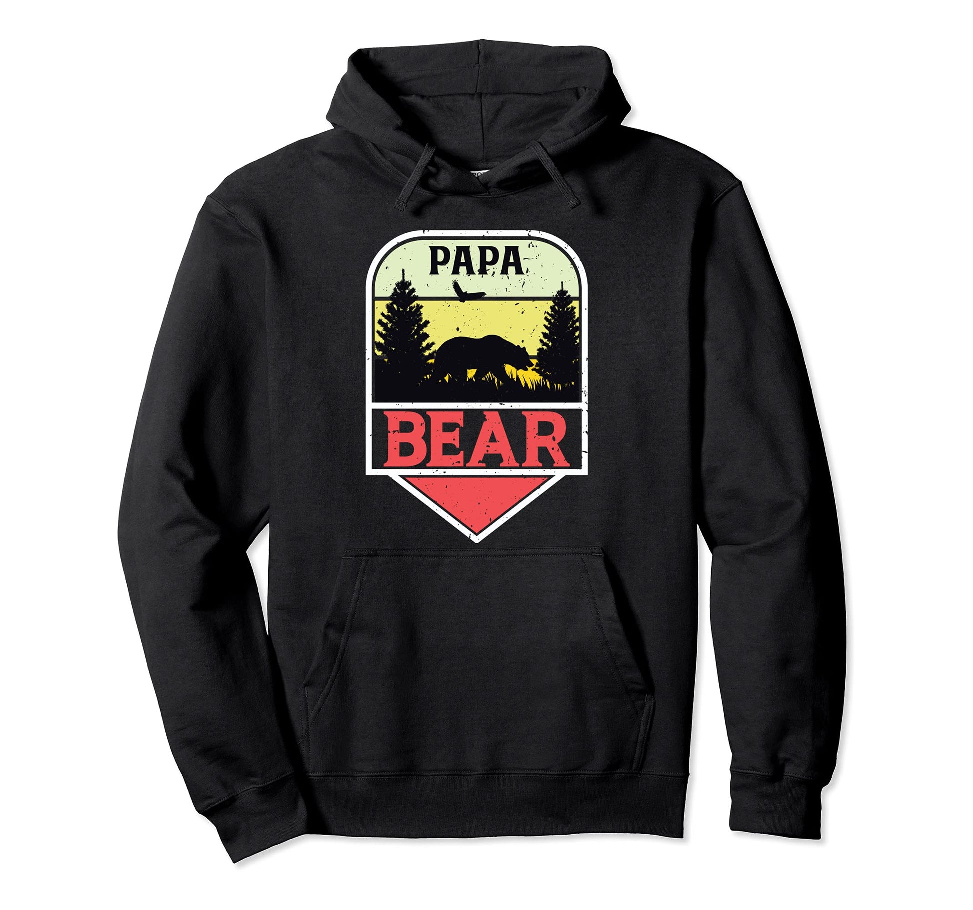 Awesome Fathers Day Papa Bear Best Dad Hoodie - Minimalist Print Unisex - T-Shirt, Sweatshirt, Hoodie