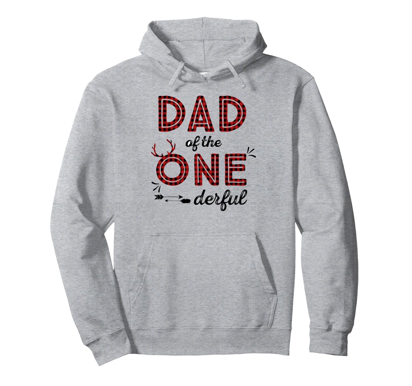 Dad Onederful 1St Birthday Deer Hunting Hoodie - Graphic Print Unisex - T-Shirt, Sweatshirt, Hoodie
