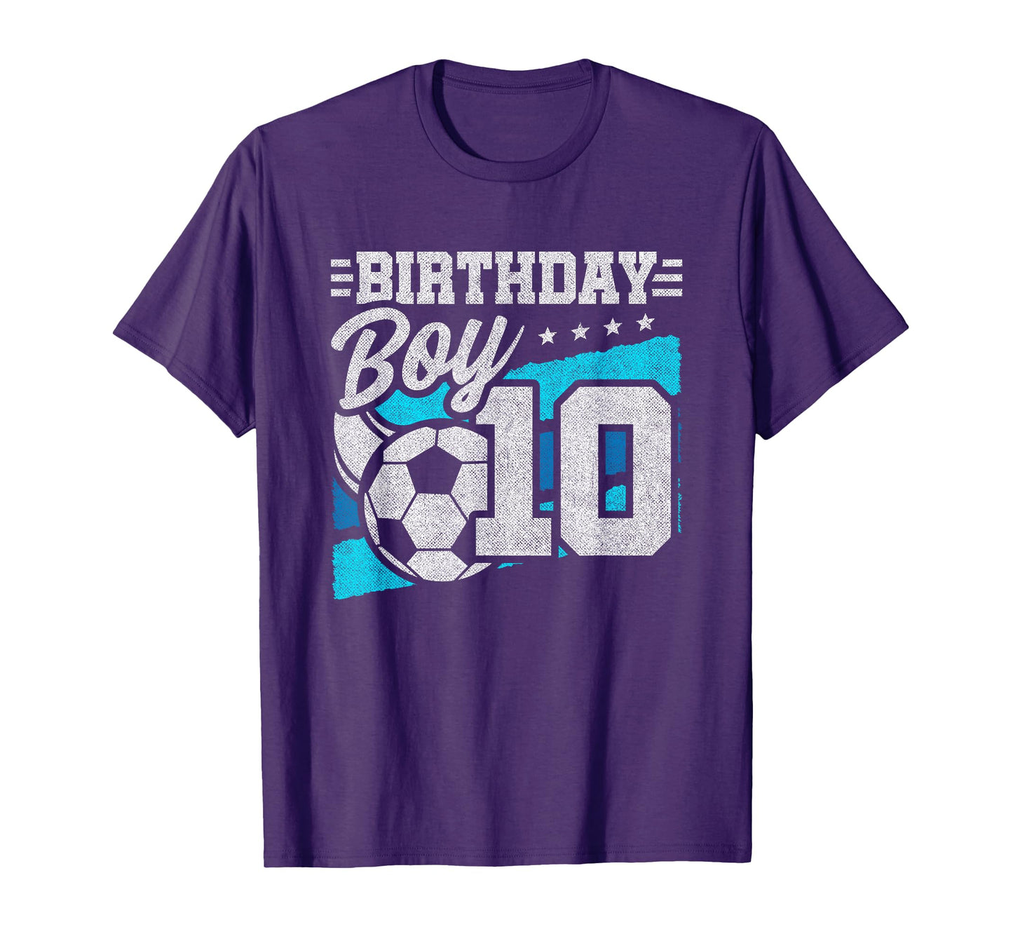 Soccer Birthday Party 10 Year Old 10Th T-Shirt - Novelty Apparel Unisex - T-Shirt, Sweatshirt, Hoodie