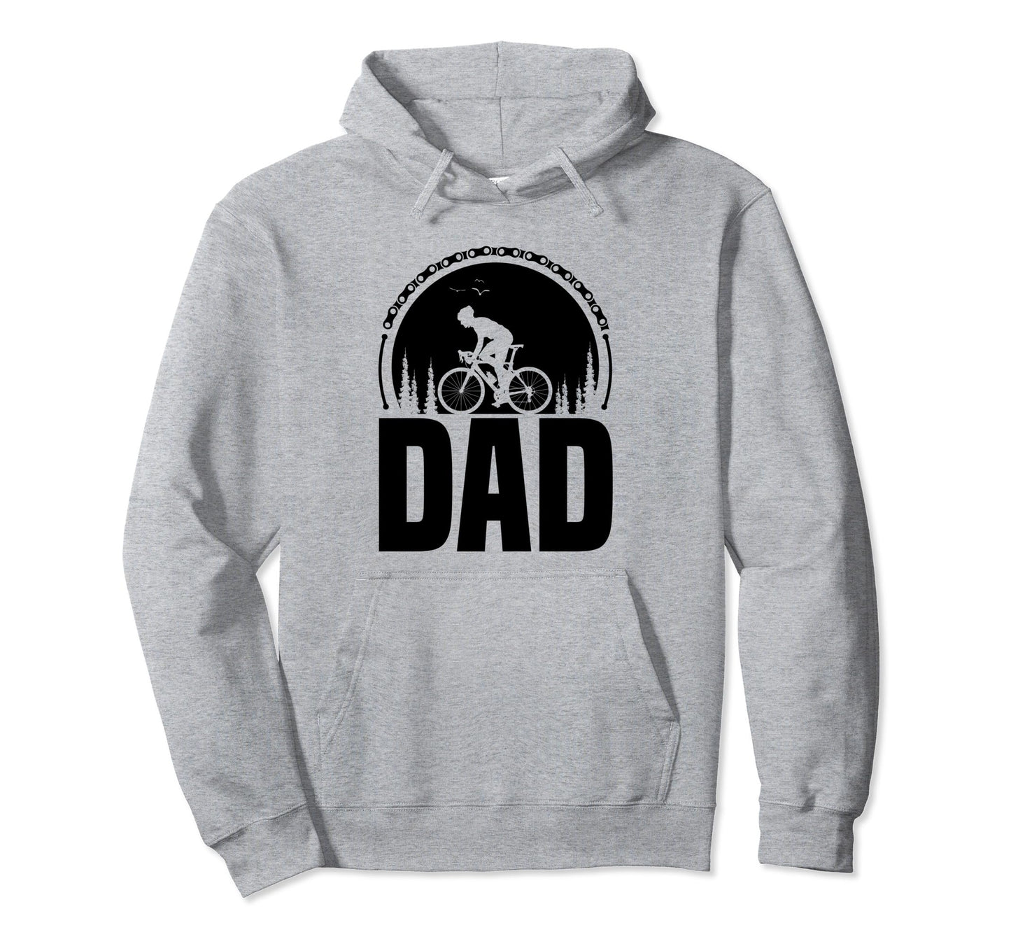 Dad Papa Bicycle Cycling Cyclist Daddy Hoodie - Novelty Apparel Unisex - T-Shirt, Sweatshirt, Hoodie