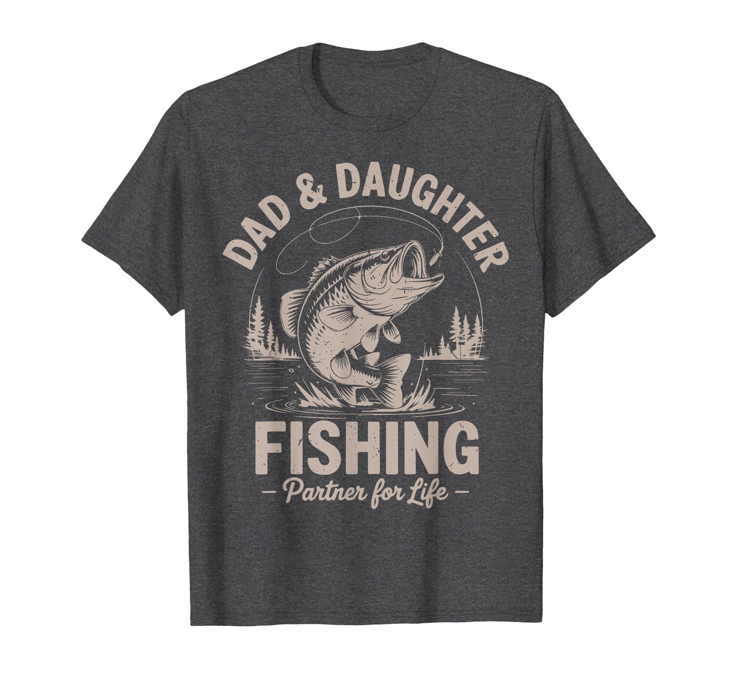 Dad Daughter Matching Fishing Funny Step T-Shirt - Graphic Print Men Women - T-Shirt, Sweatshirt, Hoodie
