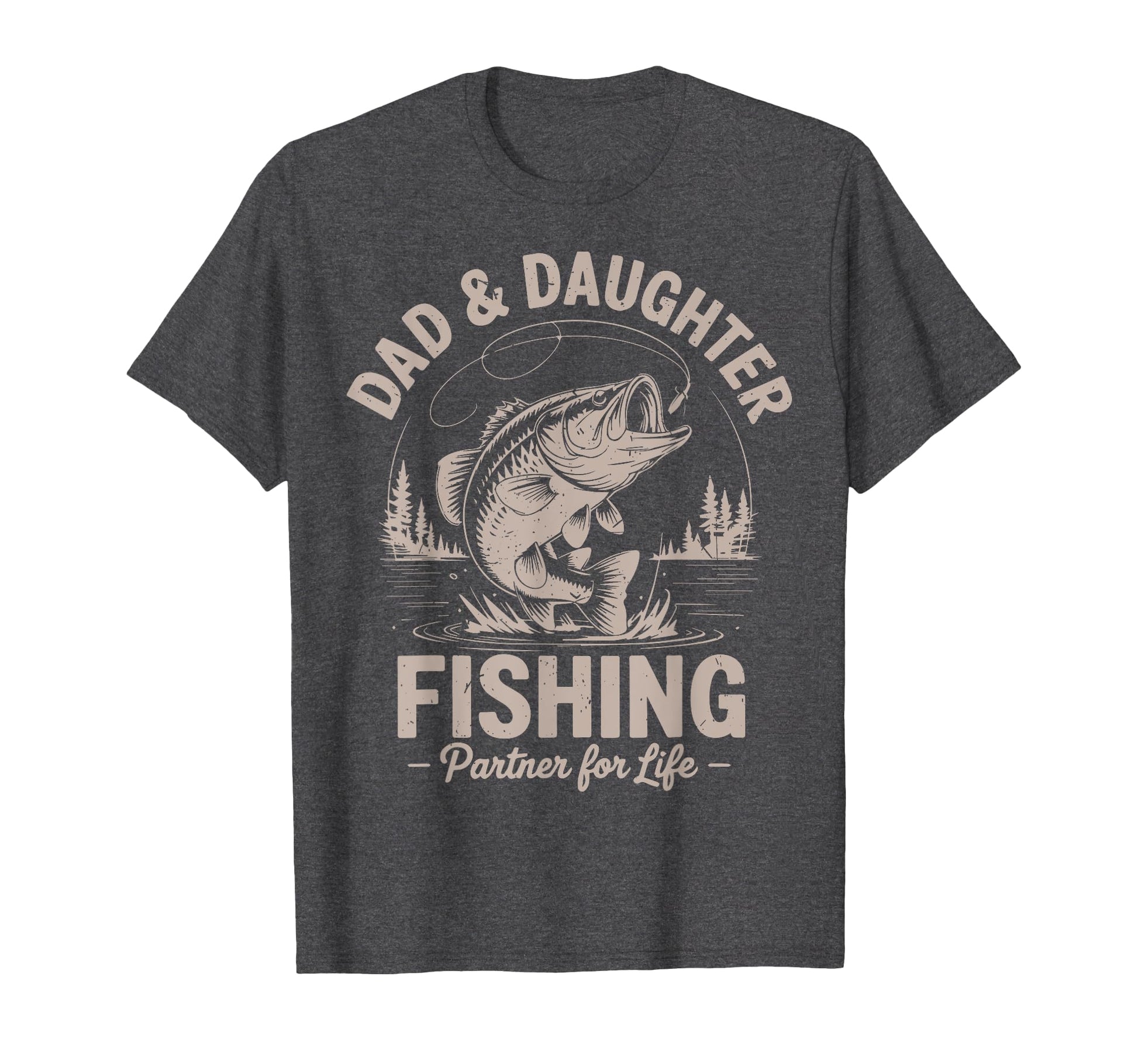 Dad Daughter Matching Fishing Funny Step T-Shirt - Graphic Print Men Women - T-Shirt, Sweatshirt, Hoodie