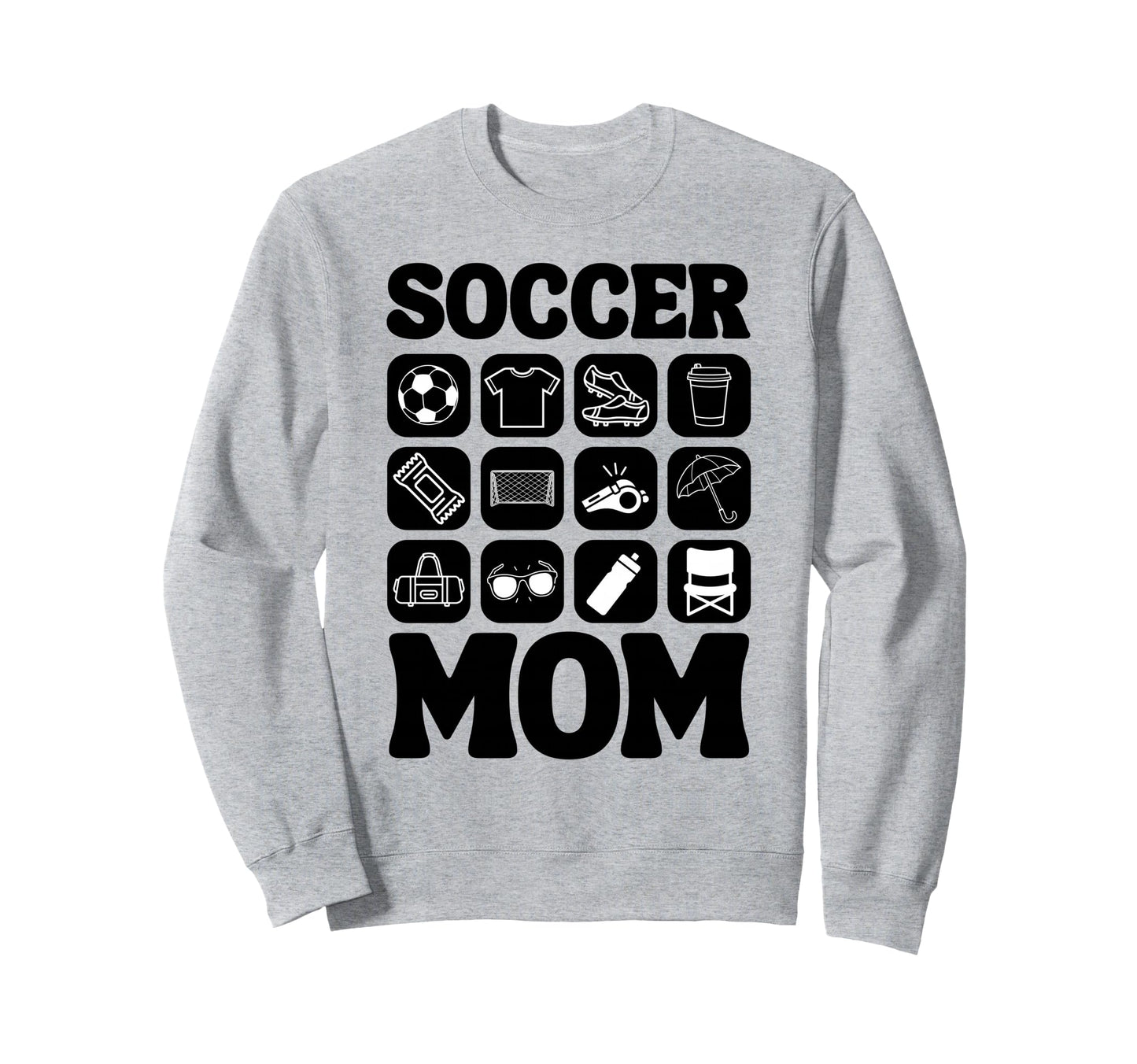 Soccer Mom Icons Soccer Sweatshirt - Trendy Graphic Men Women - T-Shirt, Sweatshirt, Hoodie