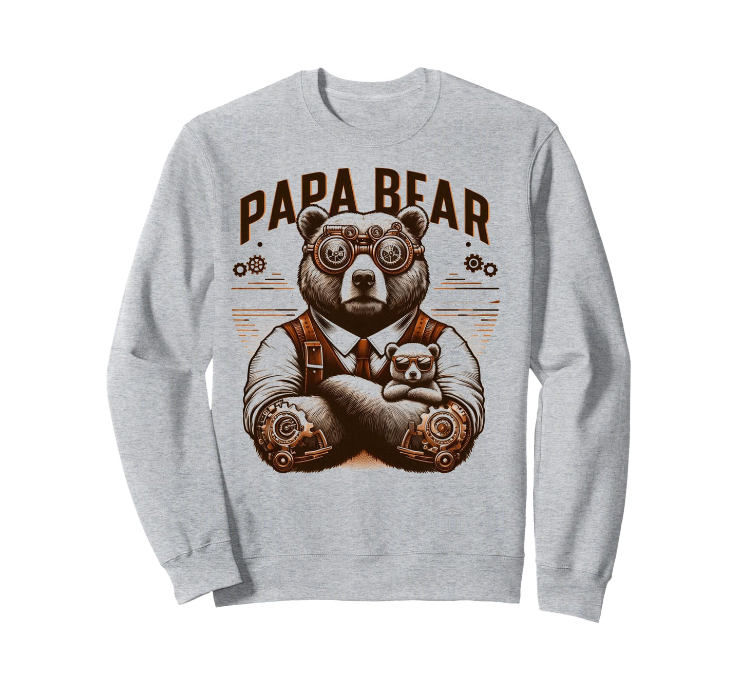 Papa Bear Funny Mechanic Bears Animal Sweatshirt - Novelty Apparel Unisex - T-Shirt, Sweatshirt, Hoodie