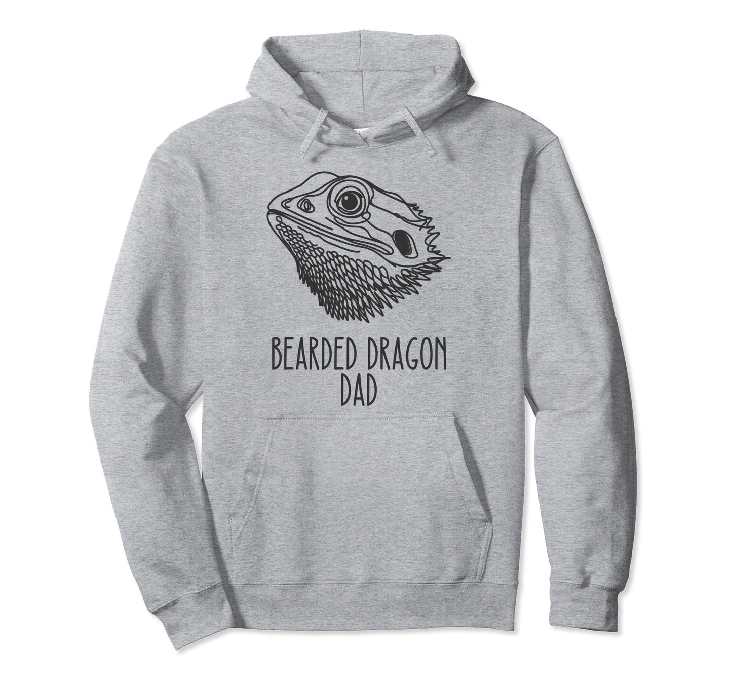 Line Art Best Bearded Dragon Dad Bearded Hoodie - Aesthetic Graphic Unisex - T-Shirt, Sweatshirt, Hoodie