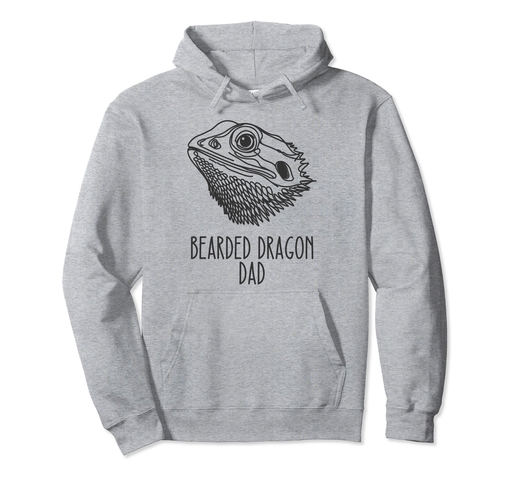 Line Art Best Bearded Dragon Dad Bearded Hoodie - Aesthetic Graphic Unisex - T-Shirt, Sweatshirt, Hoodie