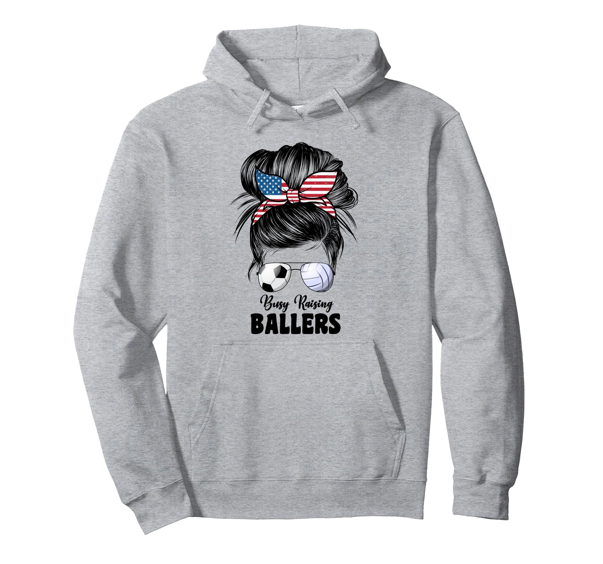 Busy Raising Ballers Volleyball And Hoodie - Minimalist Print Unisex - T-Shirt, Sweatshirt, Hoodie