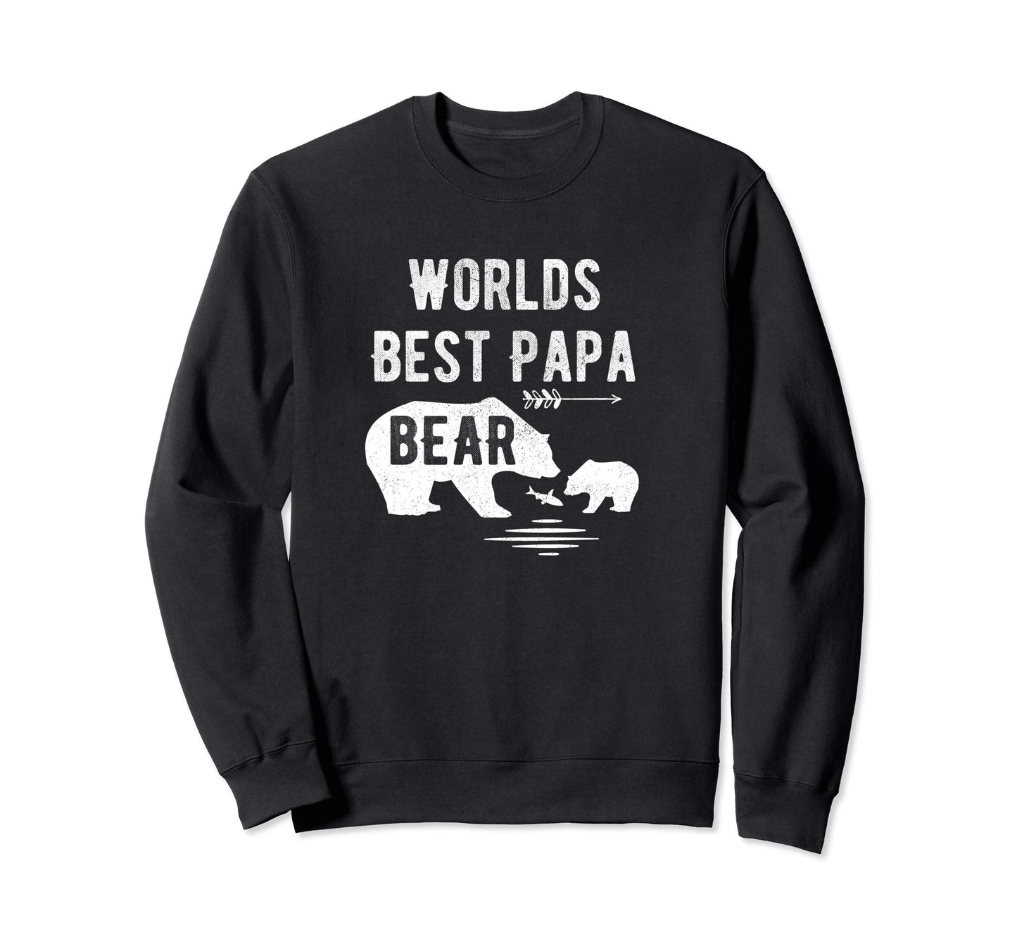 Worlds Best Papa Bear Grand Cub Sweatshirt - Minimalist Print Unisex - T-Shirt, Sweatshirt, Hoodie