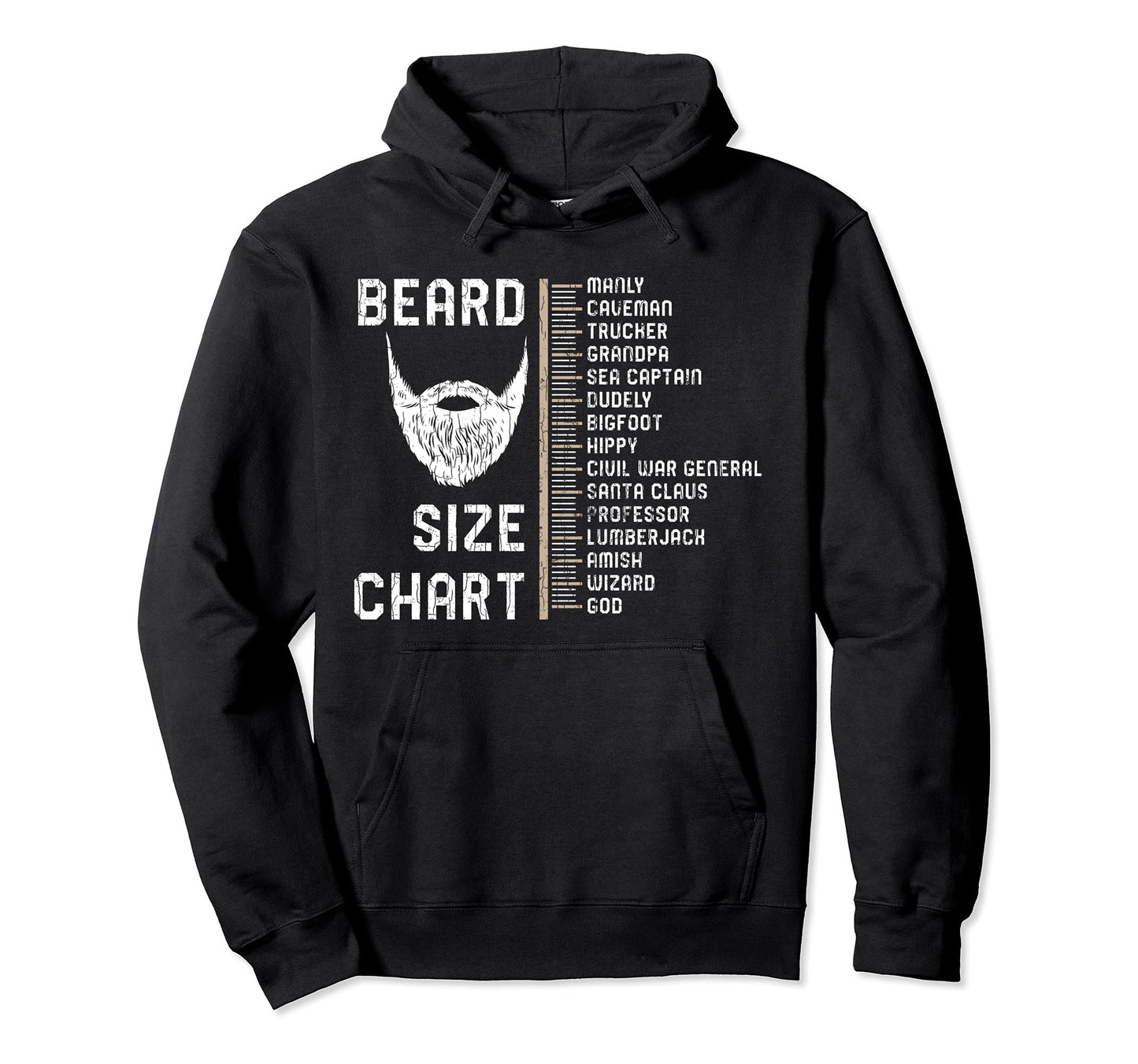 Beard Chart Funny Bearded Dad Hoodie - Minimalist Print Men Women - T-Shirt, Sweatshirt, Hoodie