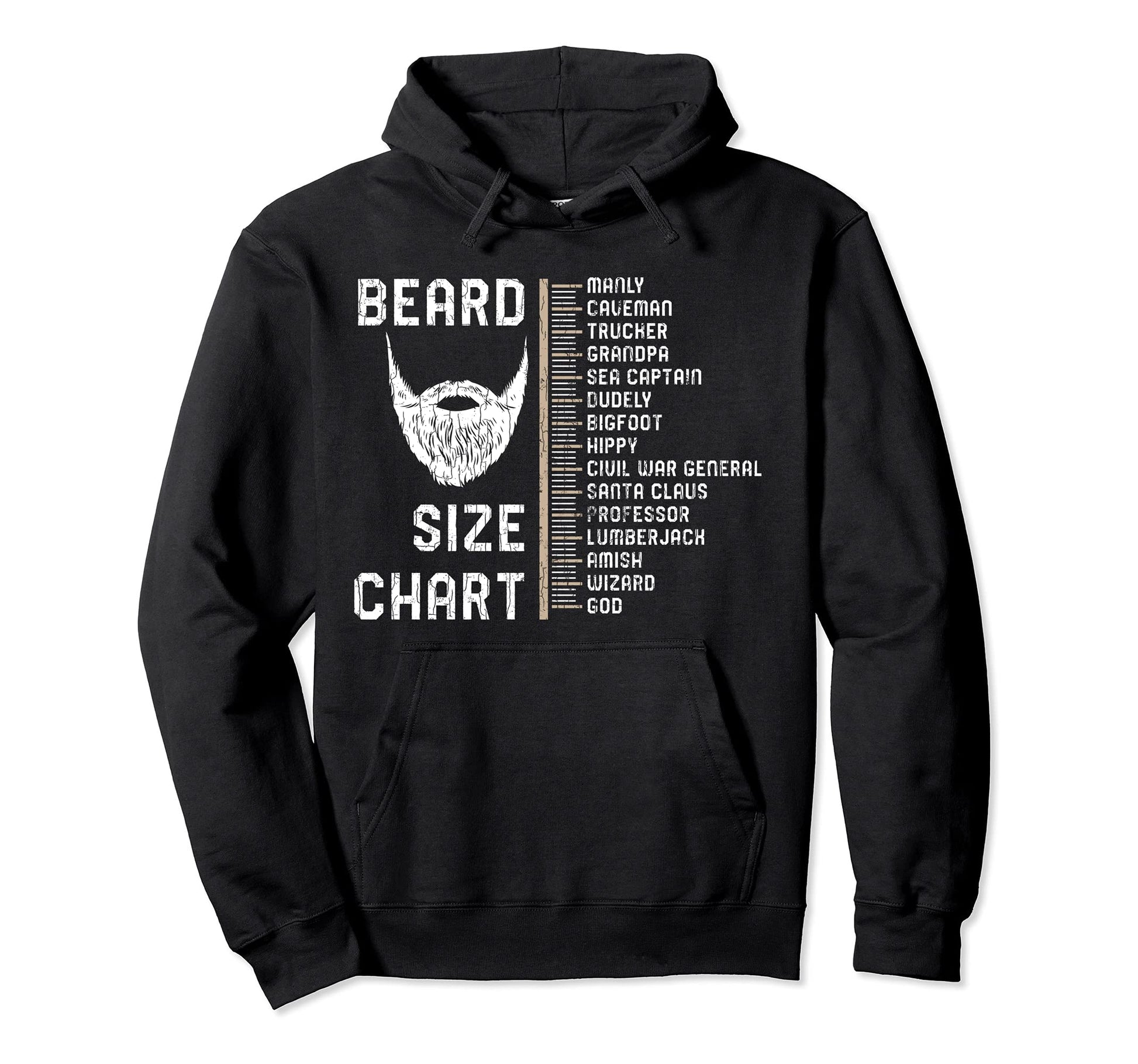 Beard Chart Funny Bearded Dad Hoodie - Minimalist Print Men Women - T-Shirt, Sweatshirt, Hoodie