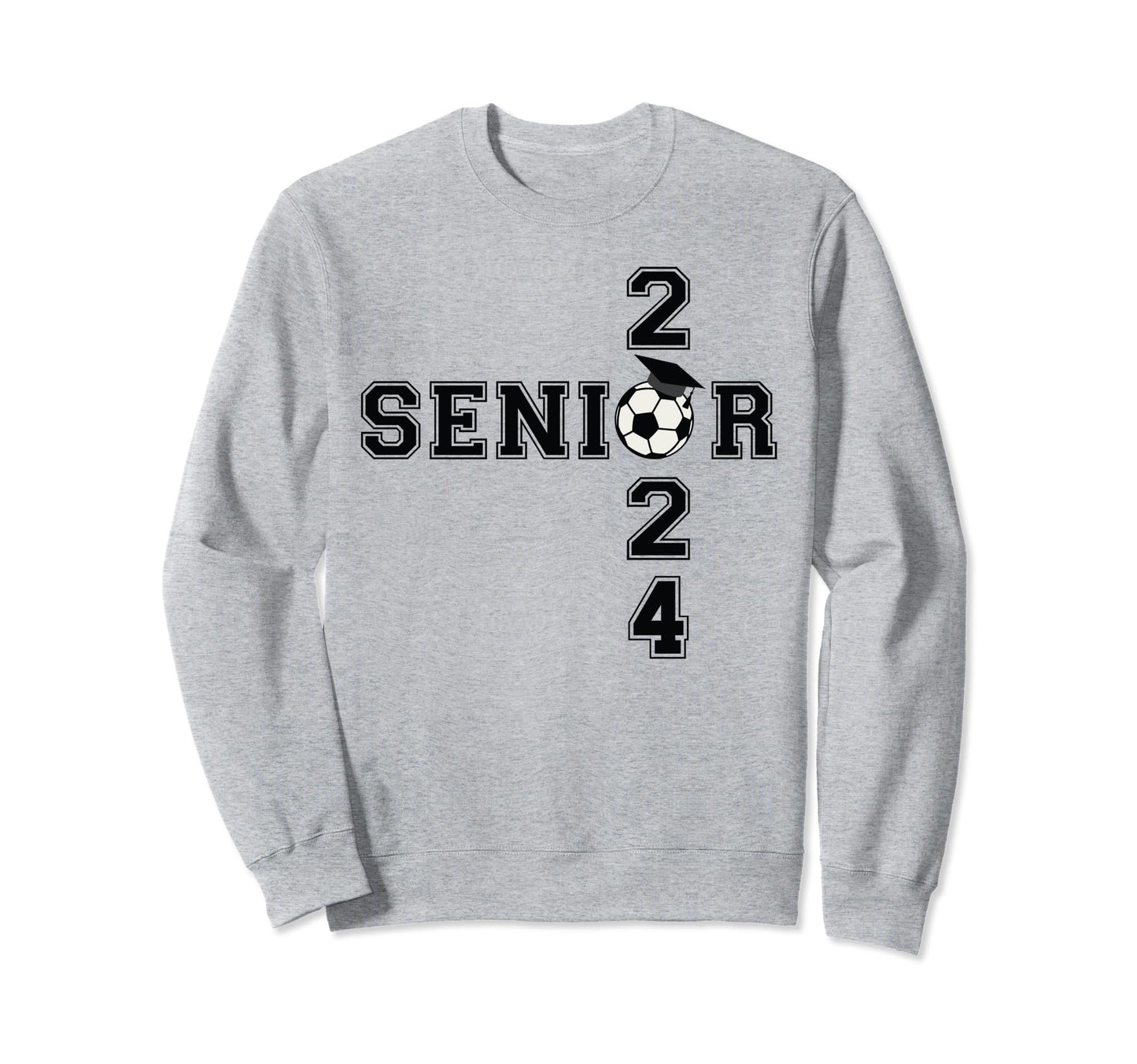 Class 2024 Senior Soccer Player Sweatshirt - Graphic Print for Adults - T-Shirt, Sweatshirt, Hoodie