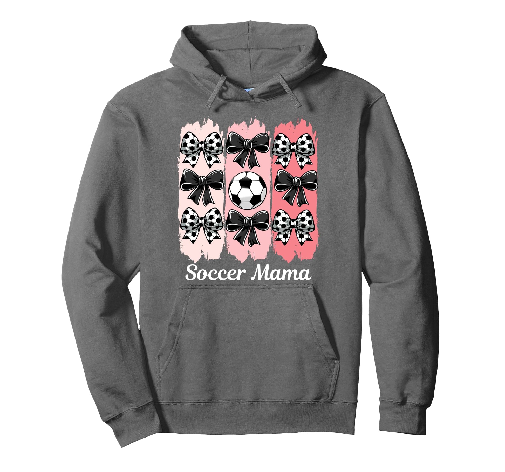 Soccer Mama Coquette Bow Soccer Mom Hoodie - Unique Graphic for Adults - T-Shirt, Sweatshirt, Hoodie