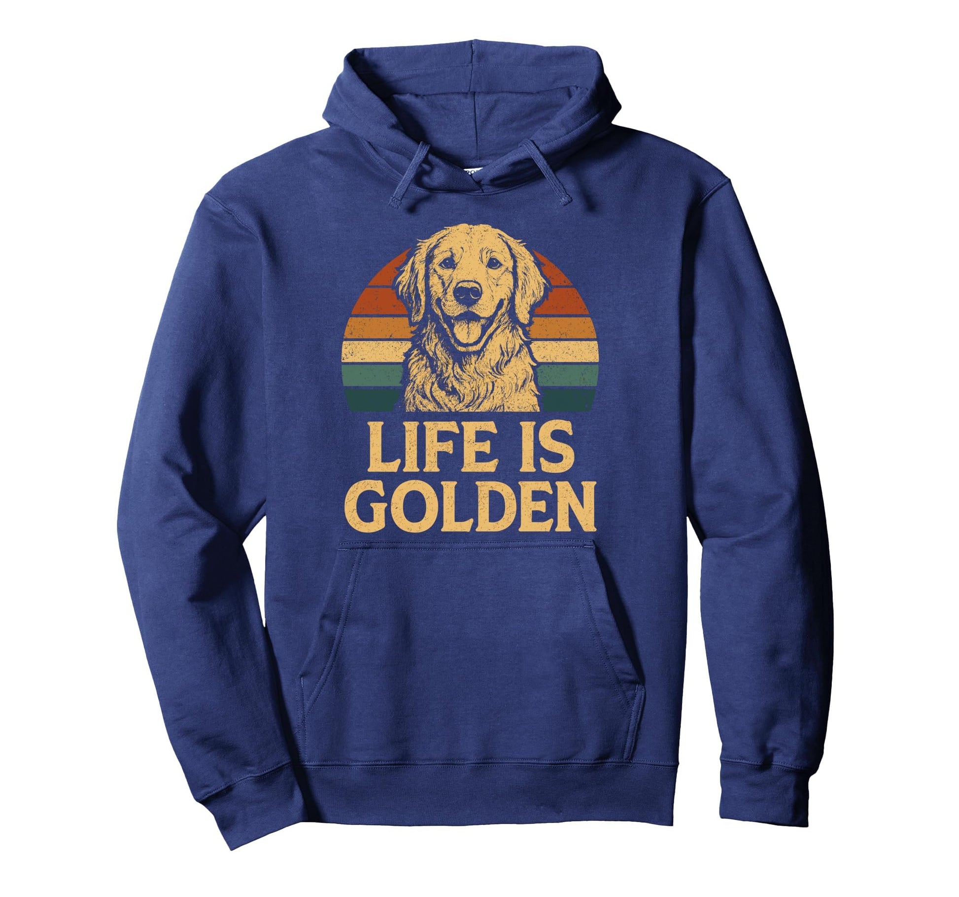 Life Is Golden Dog Lover Hoodie - Aesthetic Graphic for Adults - T-Shirt, Sweatshirt, Hoodie