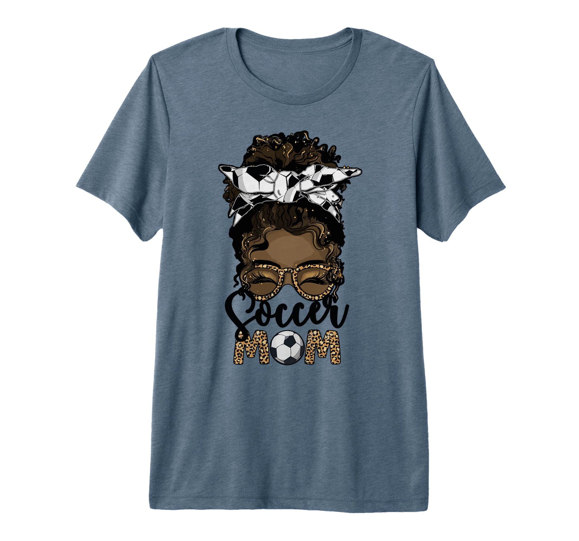 Black Soccer Mom African American T-Shirt - Aesthetic Graphic Unisex - T-Shirt, Sweatshirt, Hoodie