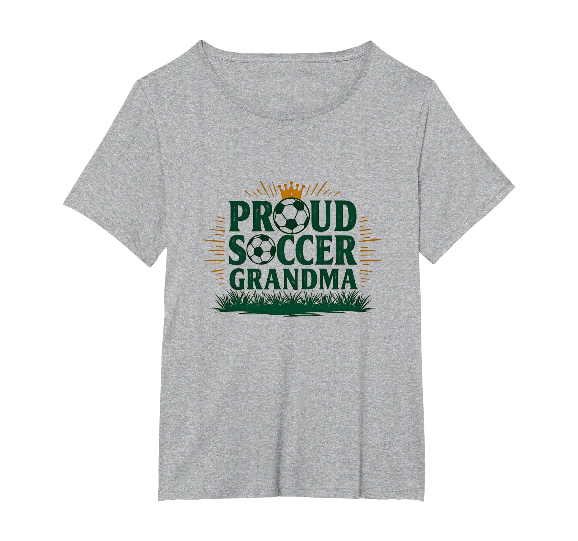 Proud Soccer Grandma Crown Sports Fan T-Shirt - Novelty Apparel for Adults - T-Shirt, Sweatshirt, Hoodie
