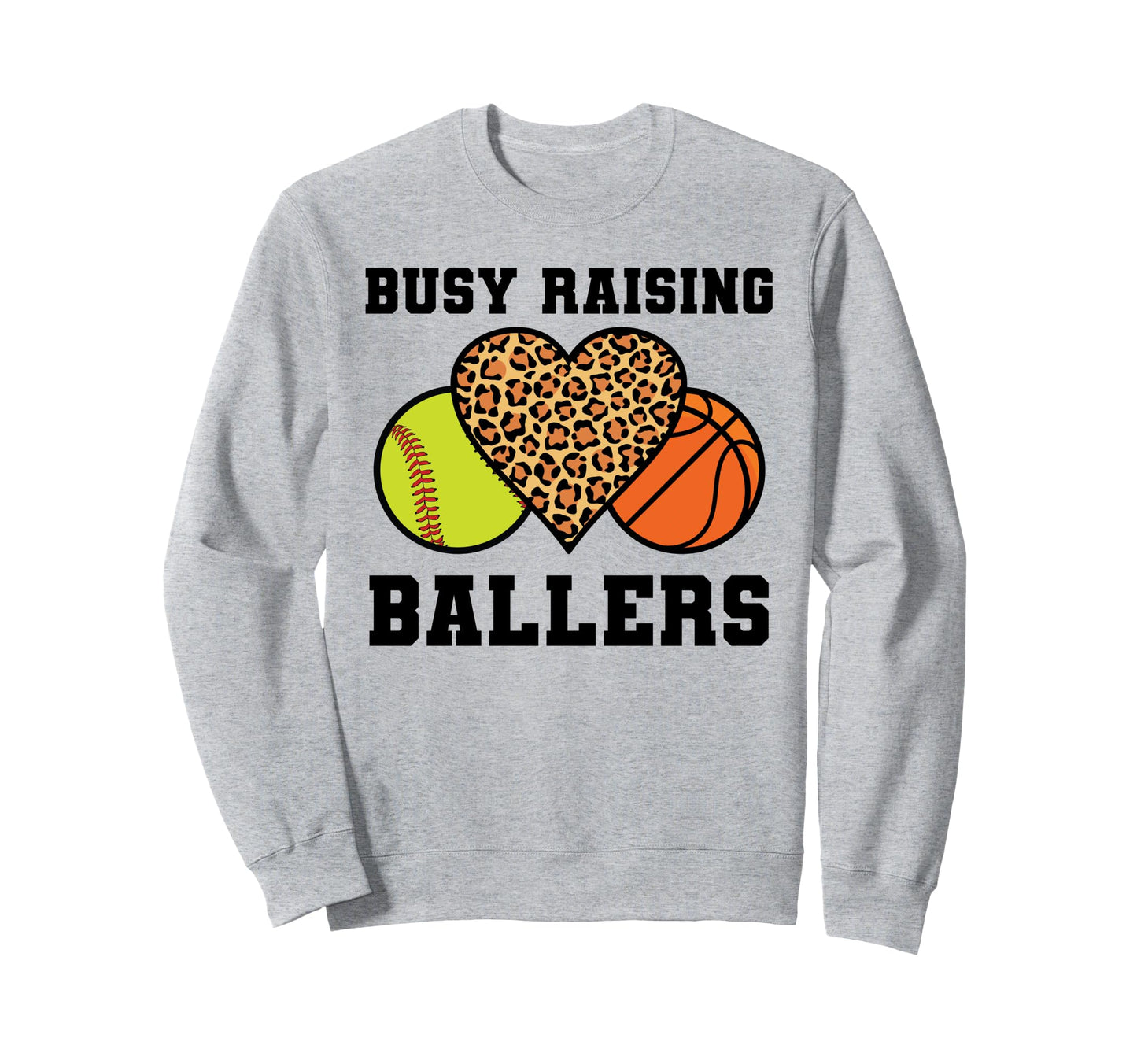 Busy Raising Ballers Softball Sweatshirt - Minimalist Print Unisex - T-Shirt, Sweatshirt, Hoodie