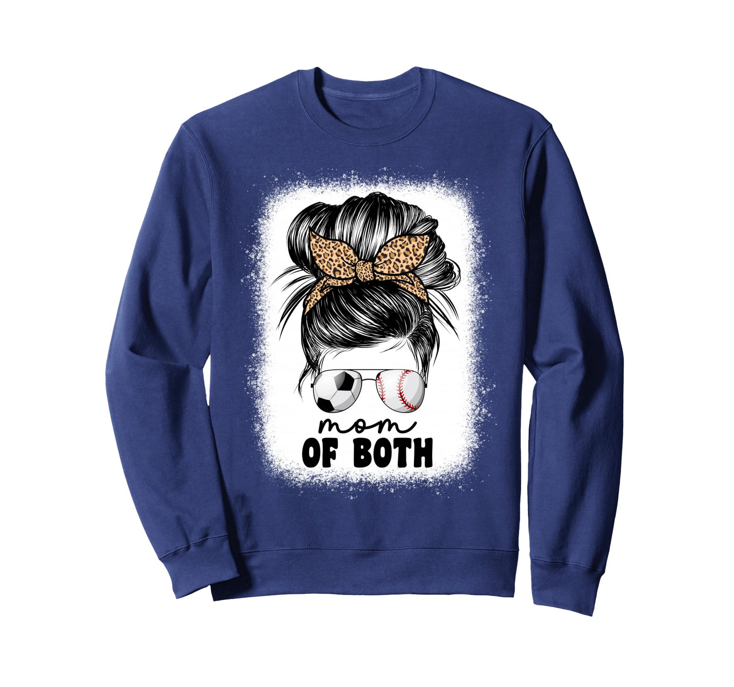 Mom Both Soccer And Baseball Mama Sweatshirt - Custom Art Print Men Women - T-Shirt, Sweatshirt, Hoodie